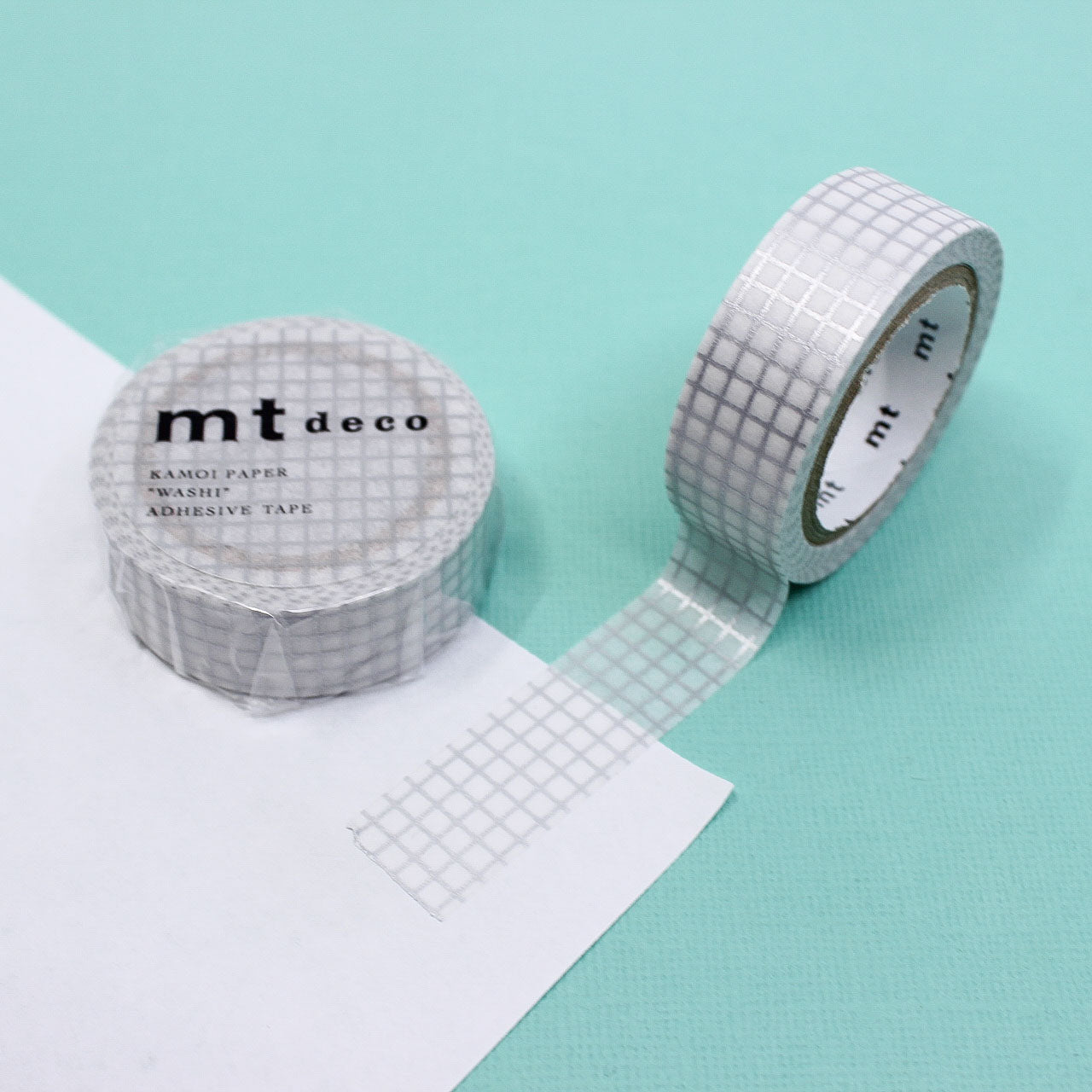 Silver Grid Washi Tape