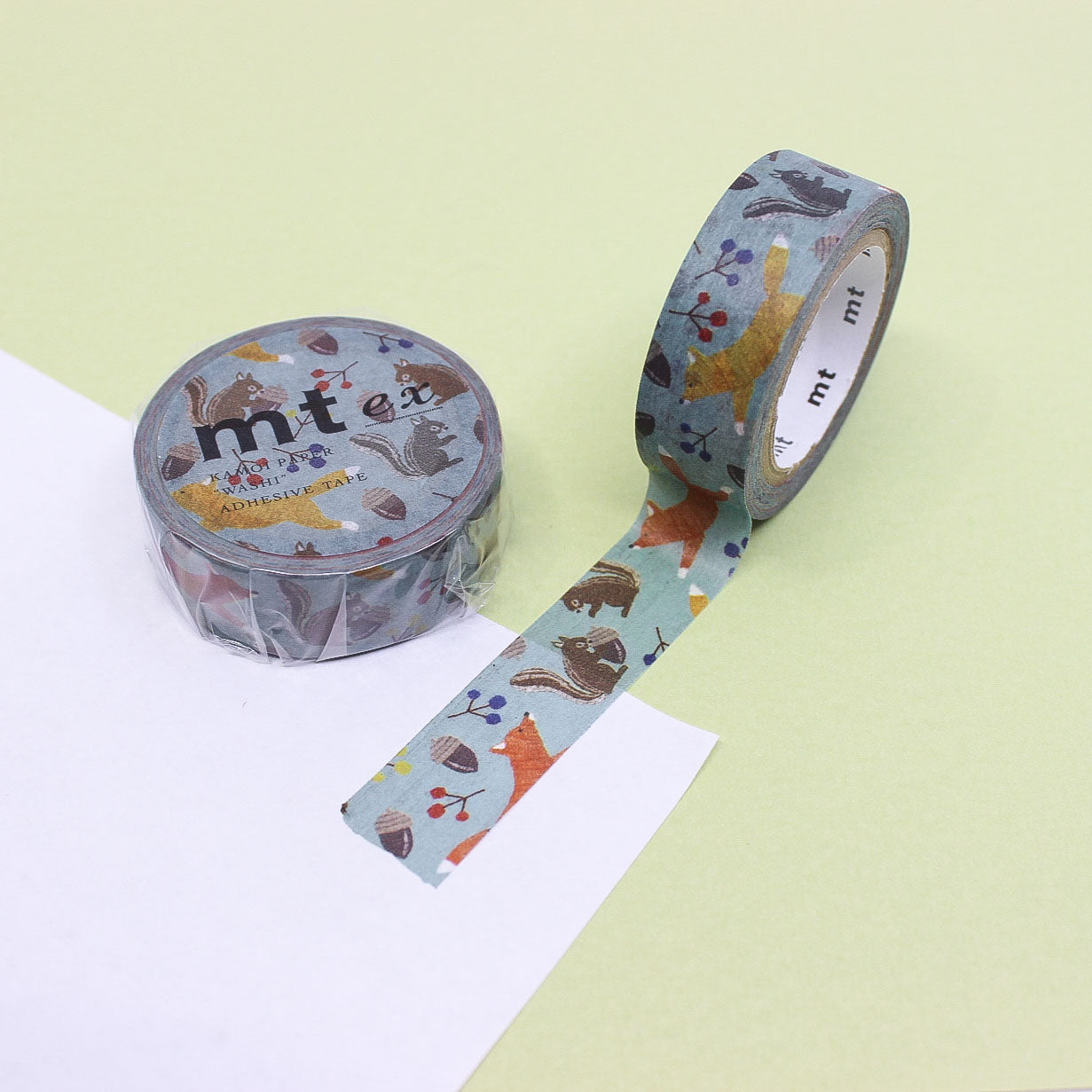 Woodland Foxes & Squirrel Washi
