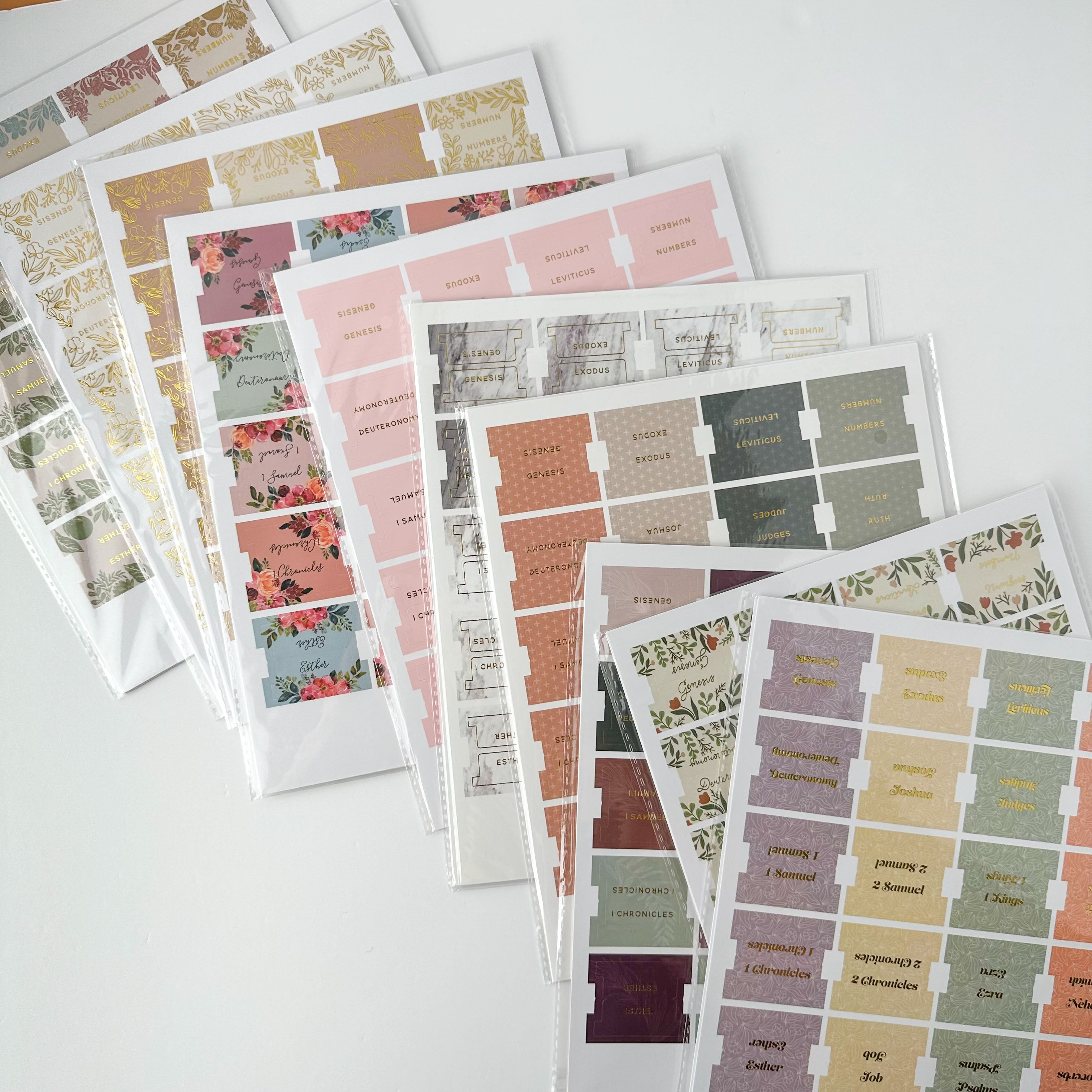 Self-adhesive Books of the Bible Tabs