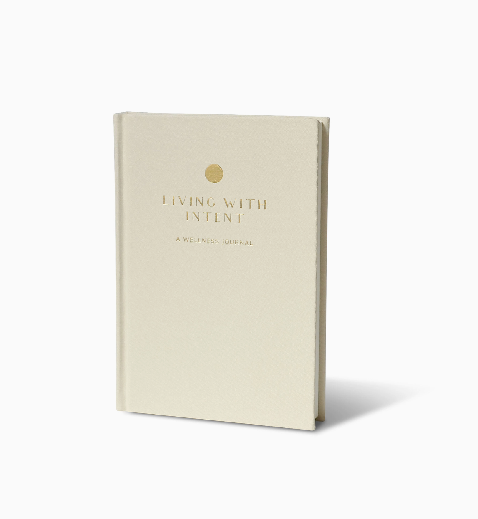 Living with Intent Journal featuring guided prompts for mindfulness, self-reflection, goal-setting, and daily habit tracking for a purposeful and intentional life.