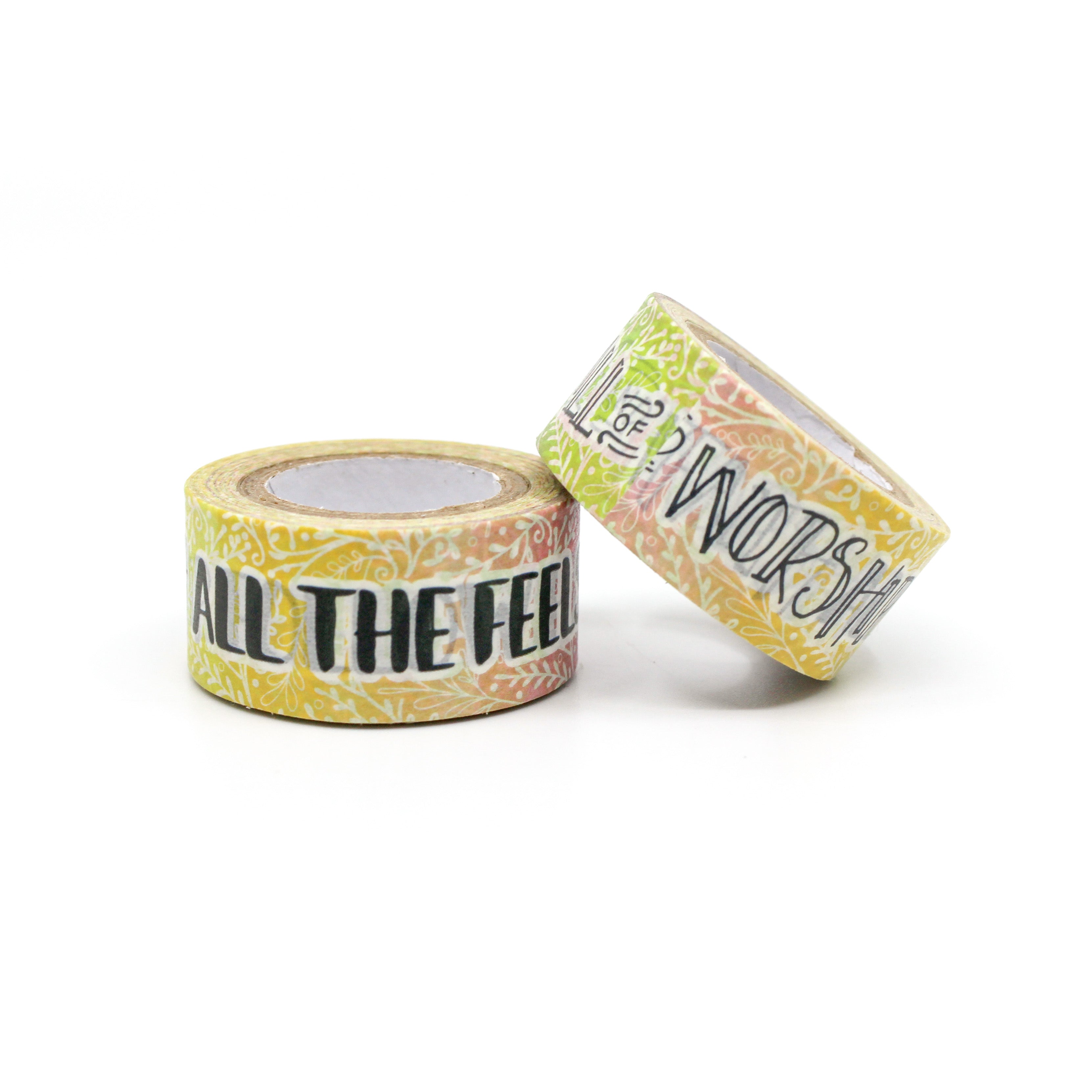 Infuse your journaling with faith and inspiration using our washi tape adorned with faith phrases and spiritual quotes, enhancing your connection with your faith. This tape is sold at BBB Supplies Craft Shop.