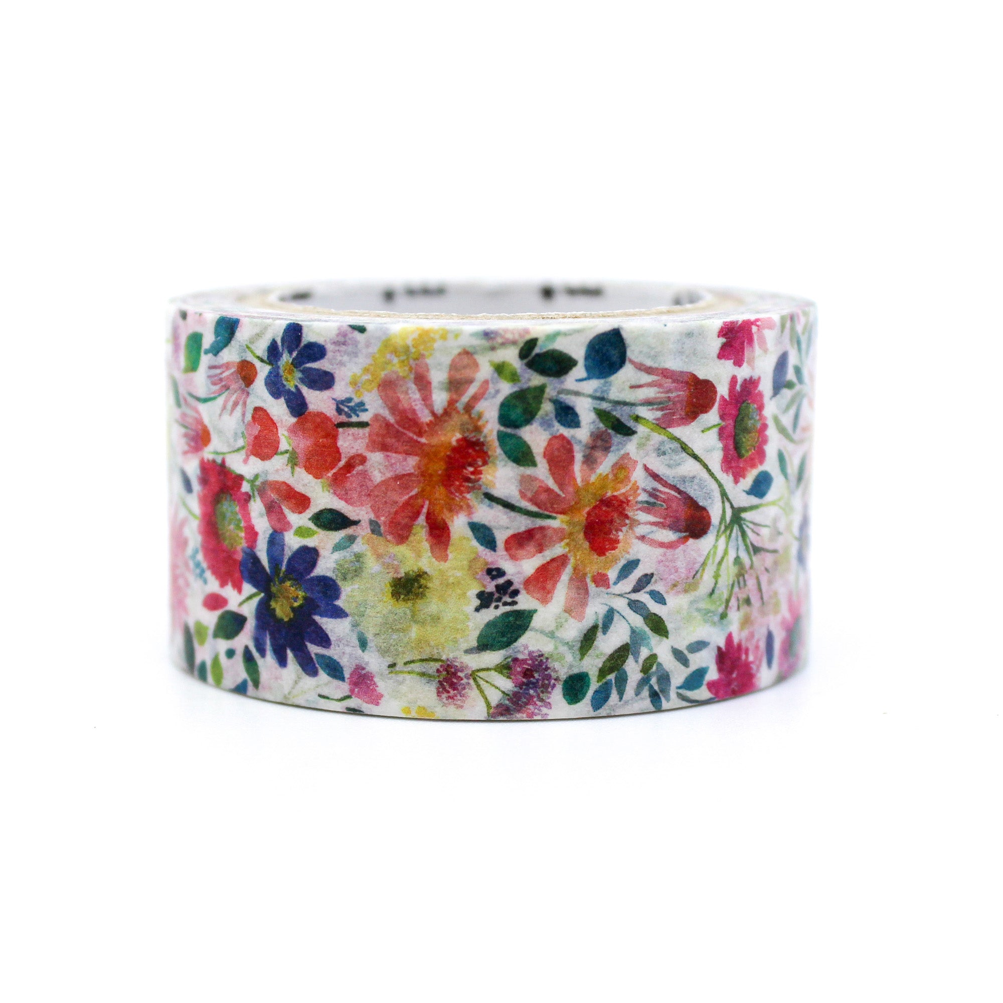 Infuse your projects with the beauty of watercolor art using our washi tape, adorned with a painterly design of floral motifs that captures the free-flowing and vibrant nature of watercolors, adding a touch of elegance to your crafts. This tape is a collaboration with MT and Bluebellgrey. It is sold at BBB Supplies Craft Shop.