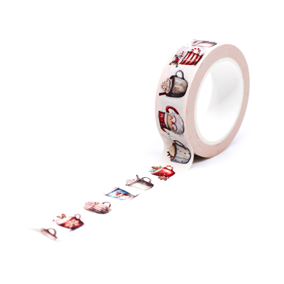 Cozy winter mug washi for journaling and decorating