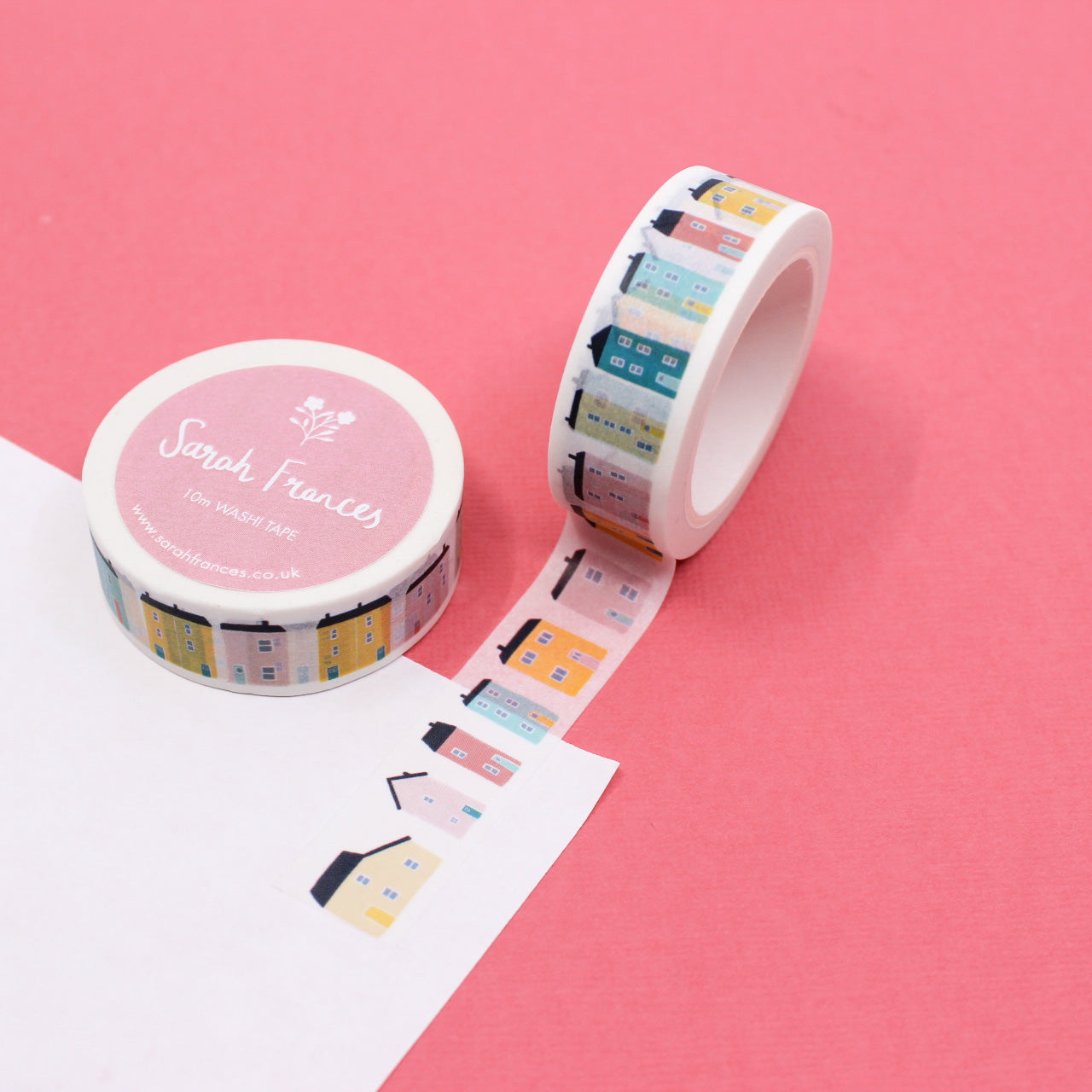  "Coastal Cottages Washi" showcases charming seaside cottages, perfect for adding a quaint, nautical touch to your creative projects.