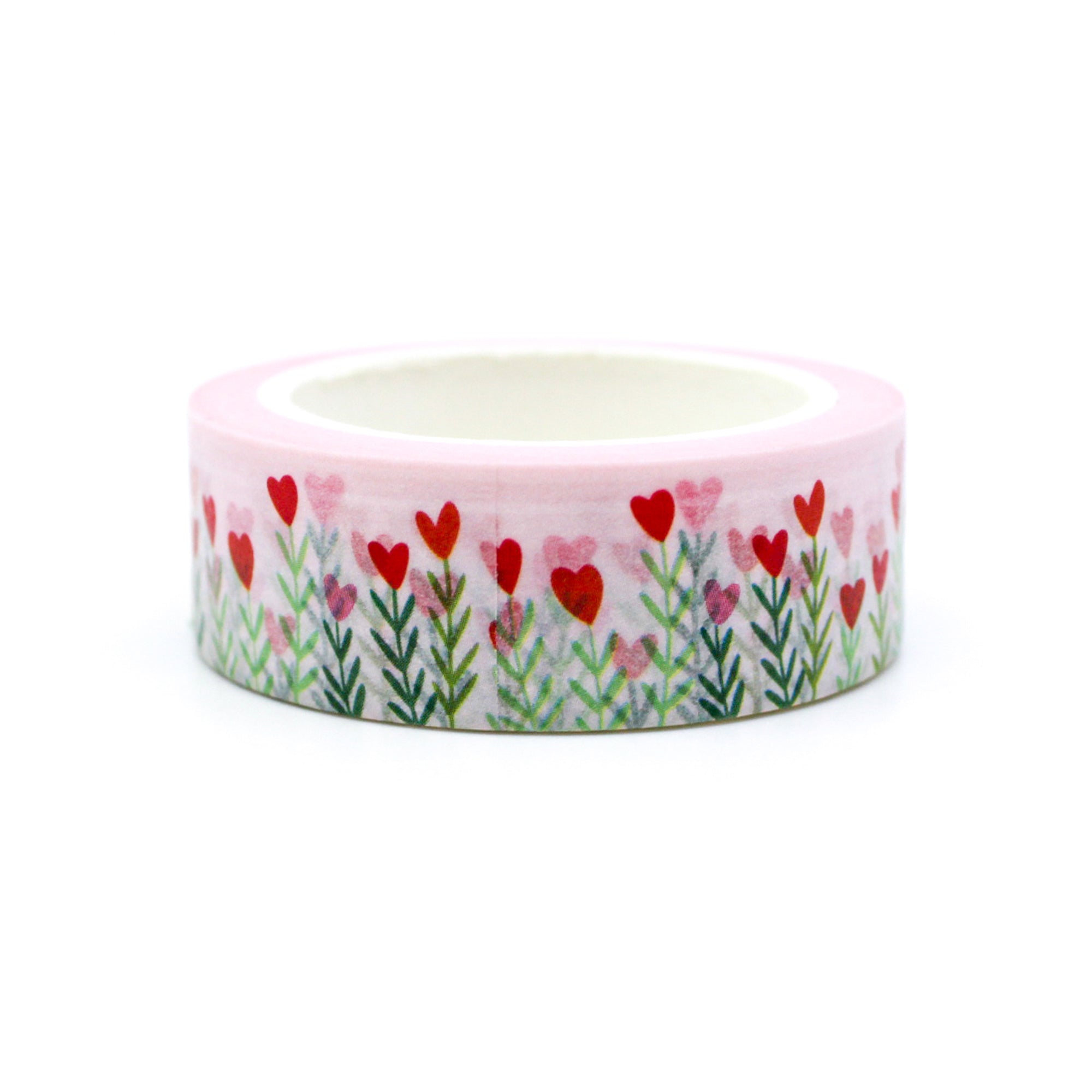 Infuse your crafts with love using our Field of Hearts Washi Tape, adorned with a delightful pattern of hearts. Perfect for adding a romantic and affectionate touch to your projects. This tape from Girl of All Work is sold at BBB Supplies Craft Shop.