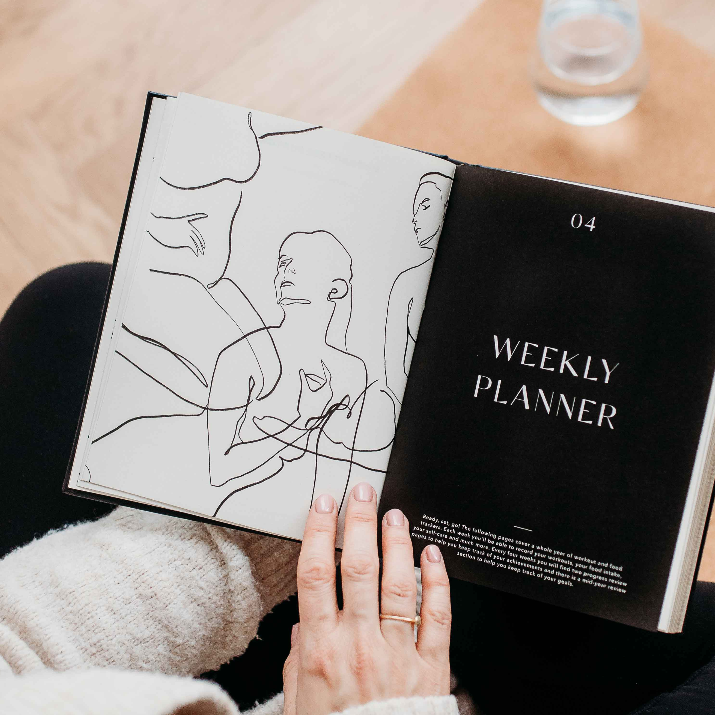 Stay on top of your fitness goals with this comprehensive planner. Track your workouts, plan your meals, and monitor your progress all in one convenient place. This Planner is from Blush and Gold and sold at BBB Supplies Craft Shop. 