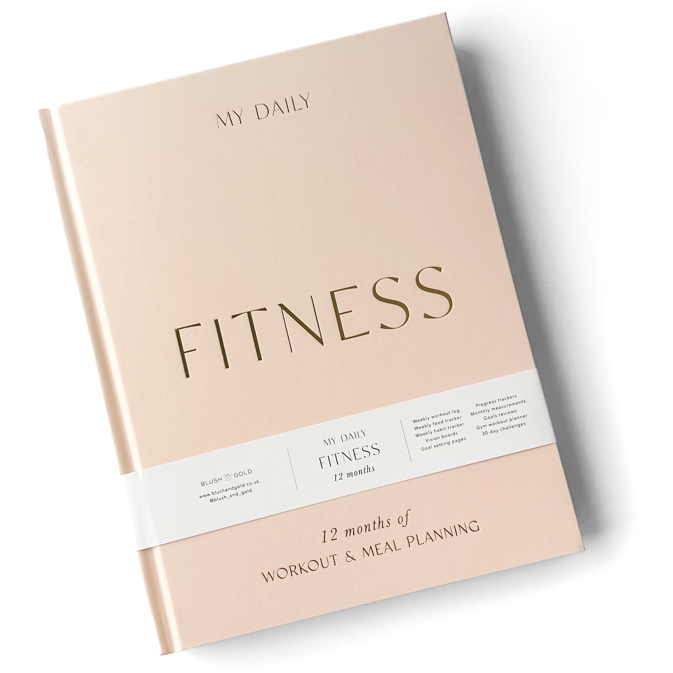 Stay on top of your fitness goals with this comprehensive planner. Track your workouts, plan your meals, and monitor your progress all in one convenient place. This Planner is from Blush and Gold and sold at BBB Supplies Craft Shop. 