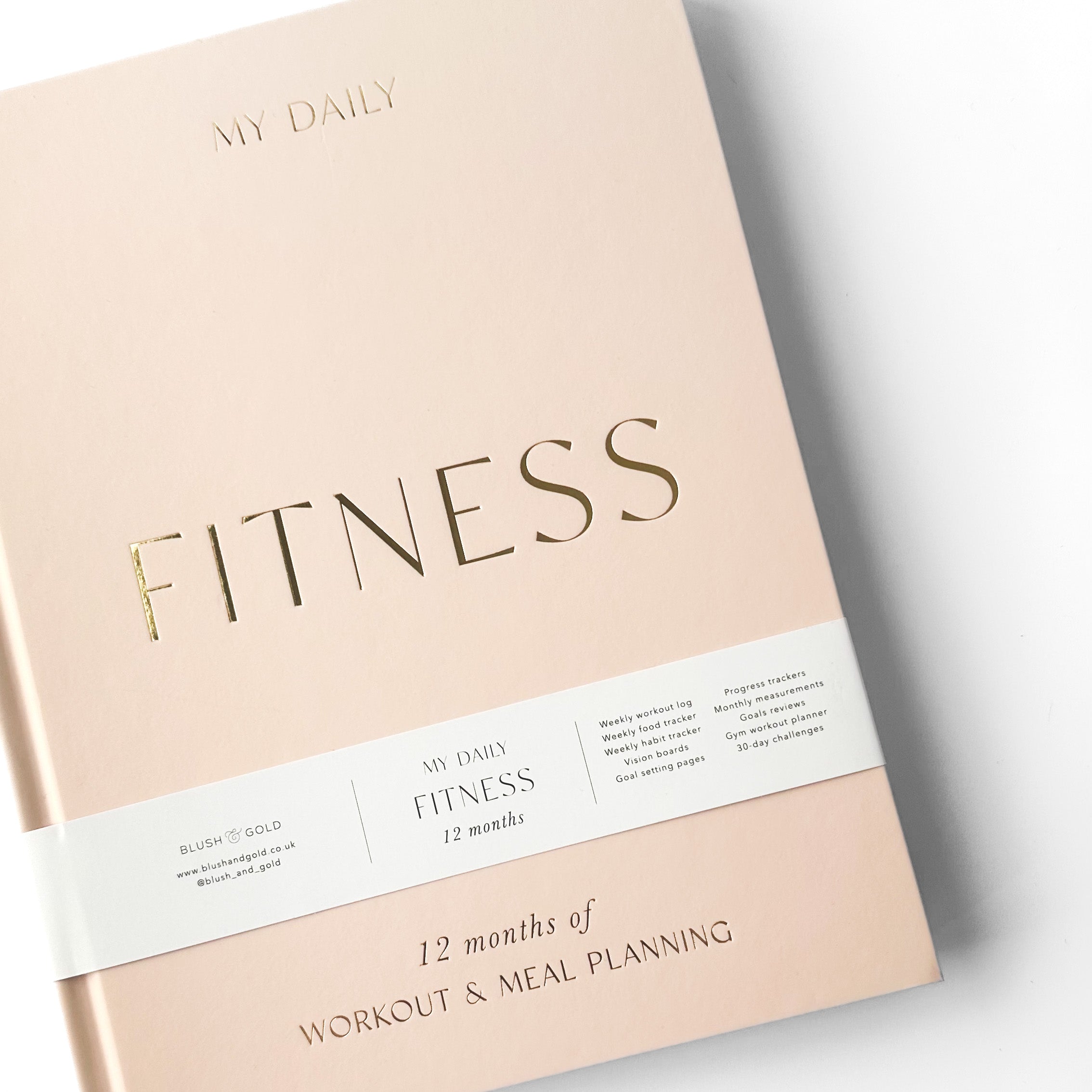 Stay on top of your fitness goals with this comprehensive planner. Track your workouts, plan your meals, and monitor your progress all in one convenient place. This Planner is from Blush and Gold and sold at BBB Supplies Craft Shop. 