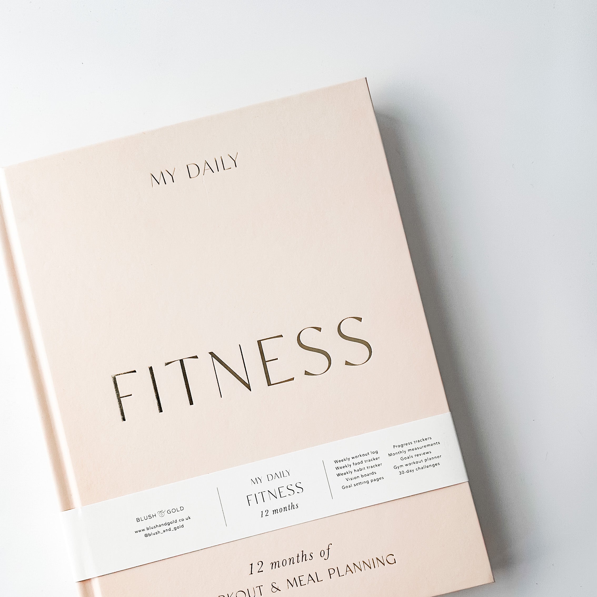 Stay on top of your fitness goals with this comprehensive planner. Track your workouts, plan your meals, and monitor your progress all in one convenient place. This Planner is from Blush and Gold and sold at BBB Supplies Craft Shop. 