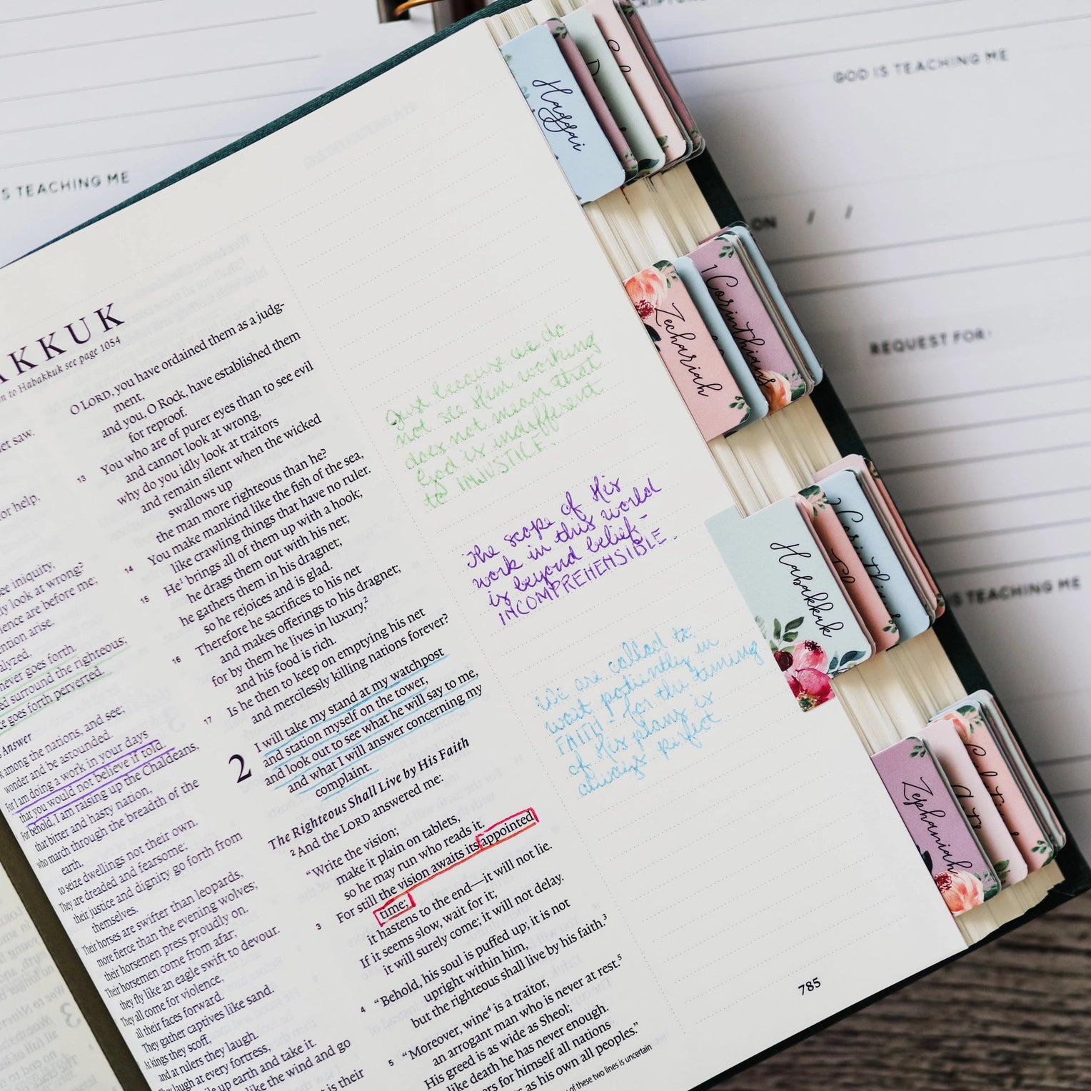 These beautifully decorative and vibrant books of the bible tabs are self-adhesive, making it easy to navigate your Bible during your bible journaling and Bible Studies. Available in several colors at BBB Supplies Craft Shop. 