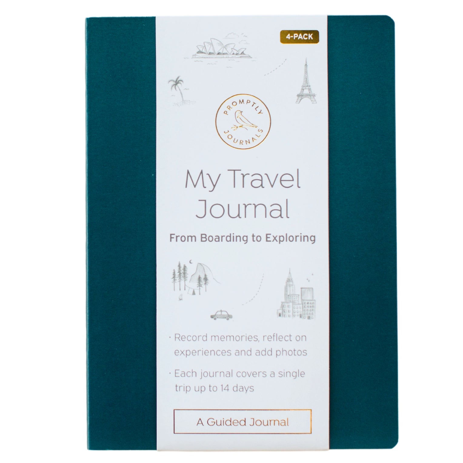 These mini travel journals are perfect to fit in your pocket and document the best parts of your trip, with prompts along the way! This journal is from promptly and sold at BBB Supplies Craft Shop.