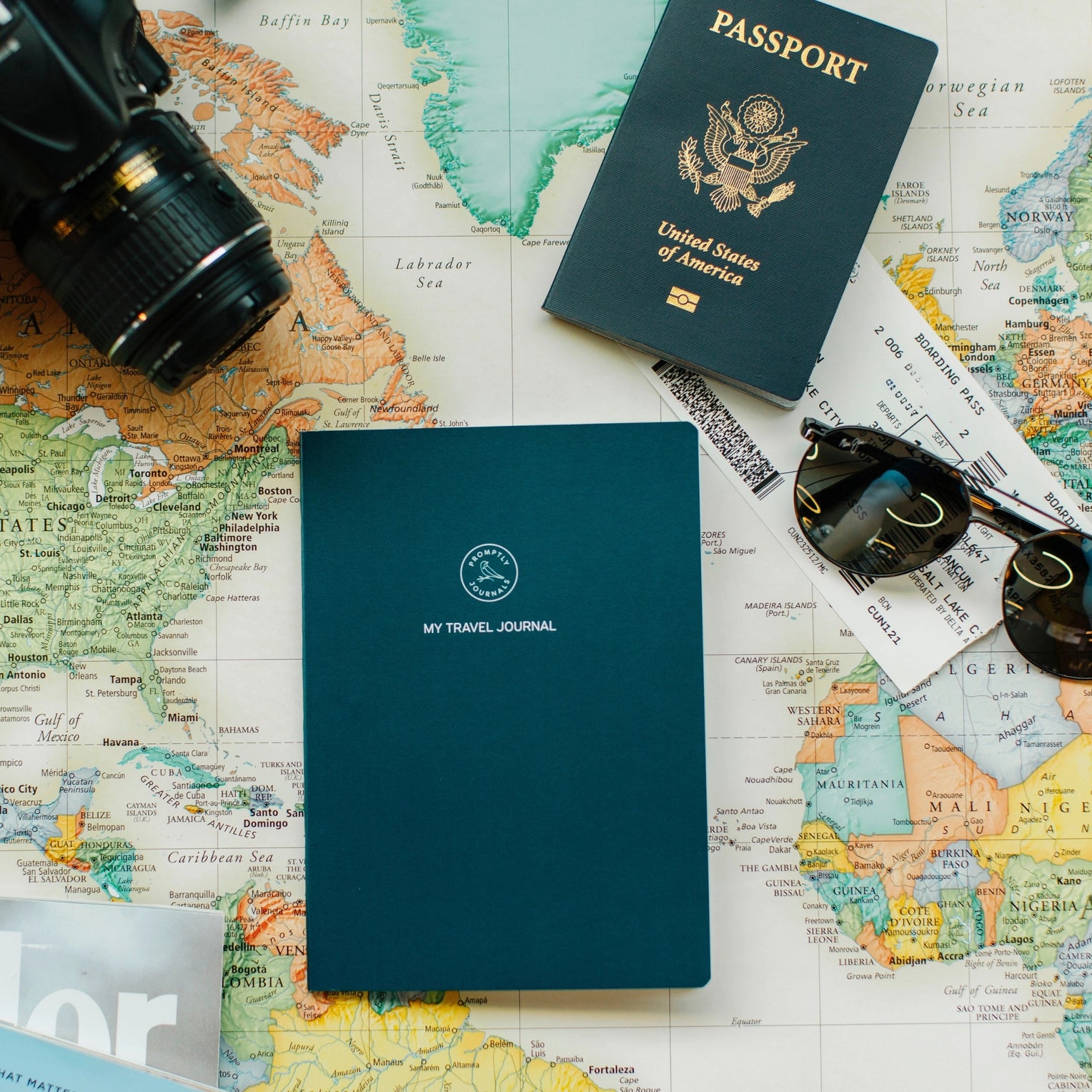 These mini travel journals are perfect to fit in your pocket and document the best parts of your trip, with prompts along the way! This journal is from promptly and sold at BBB Supplies Craft Shop.