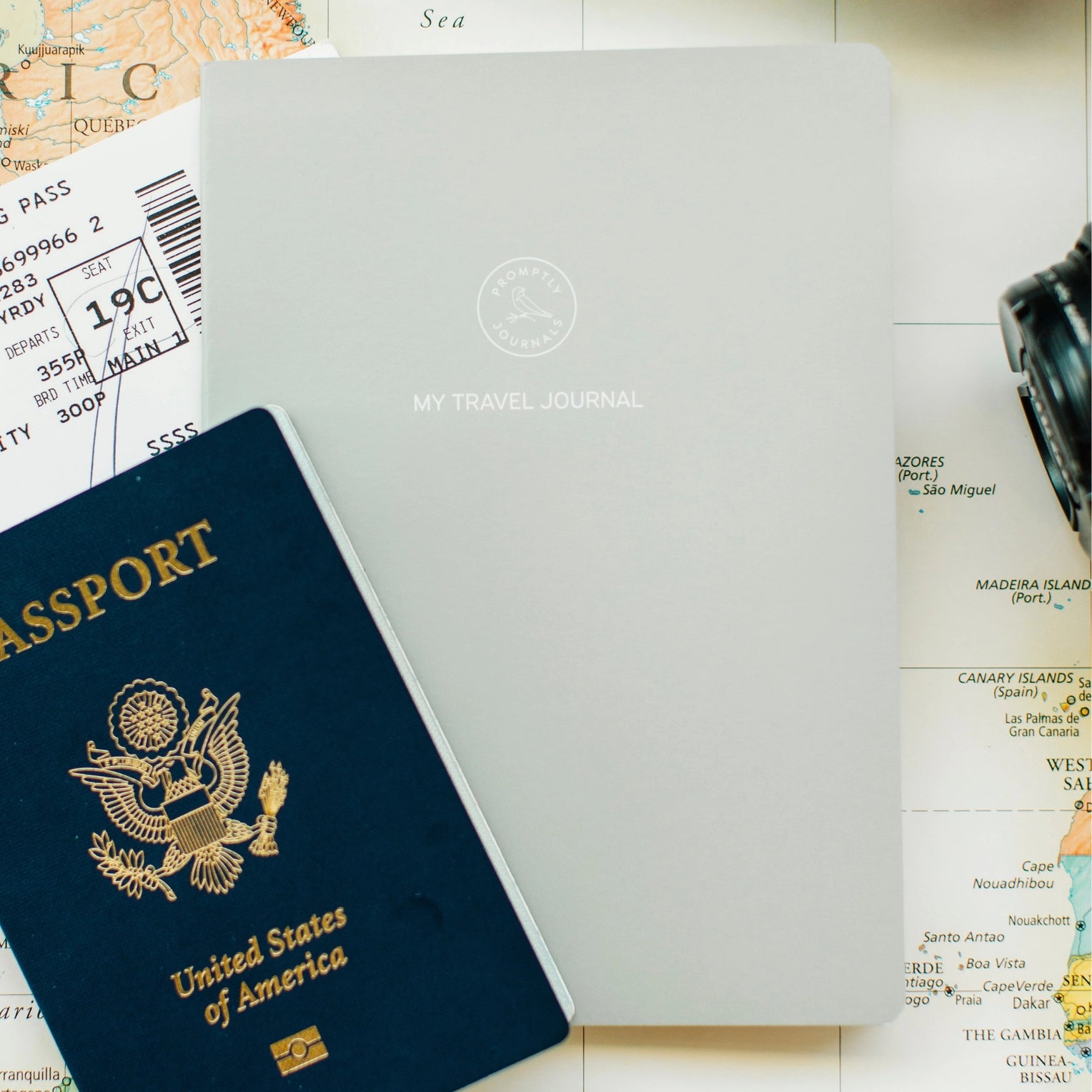 These mini travel journals are perfect to fit in your pocket and document the best parts of your trip, with prompts along the way! This journal is from promptly and sold at BBB Supplies Craft Shop.