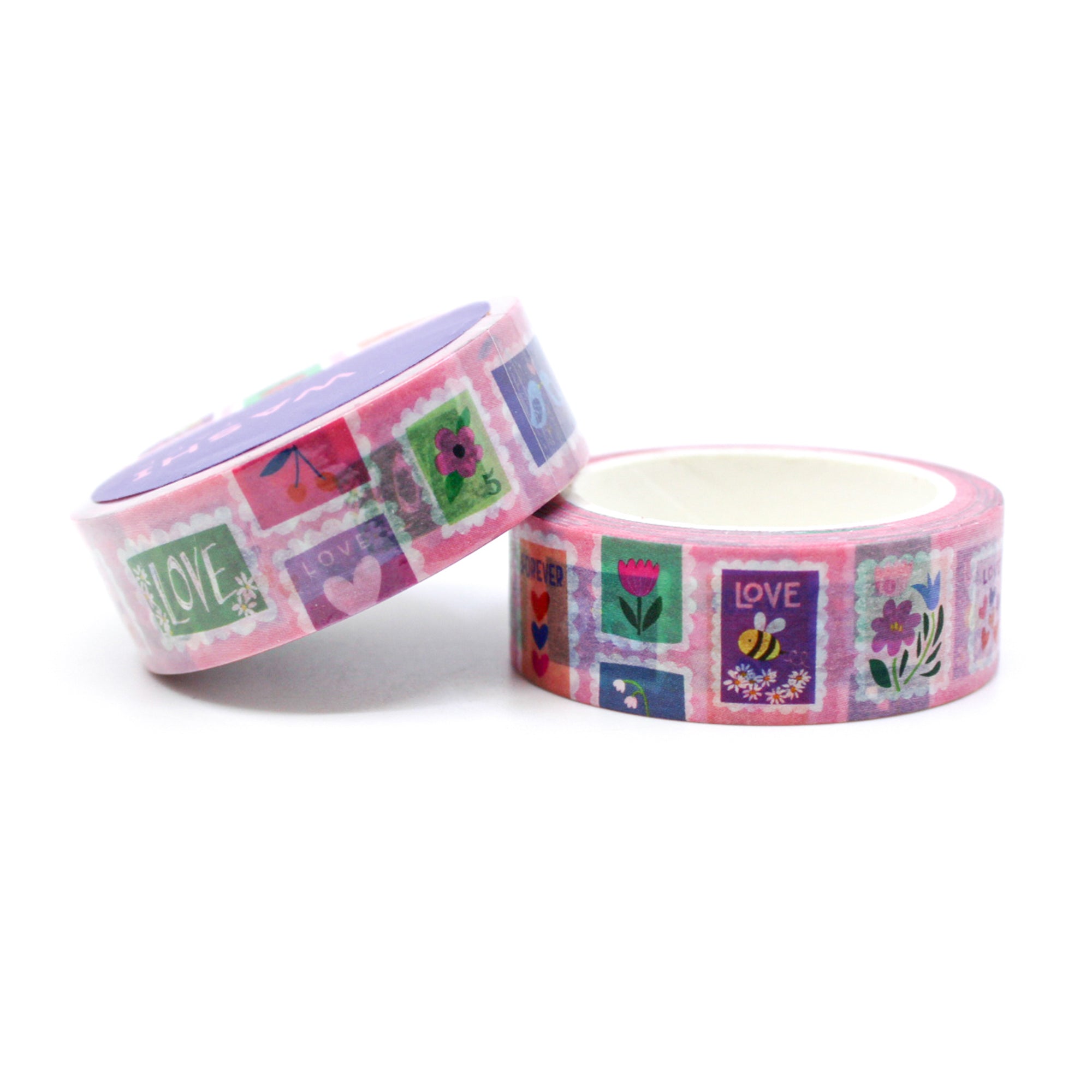 Celebrate love and romance with our Forever Love Stamp Washi Tape, featuring a charming stamp design with the words 'Forever Love.' Ideal for adding a heartfelt and romantic touch to your crafts. This tape from Girl of All Work is sold at BBB Supplies Craft Shop.