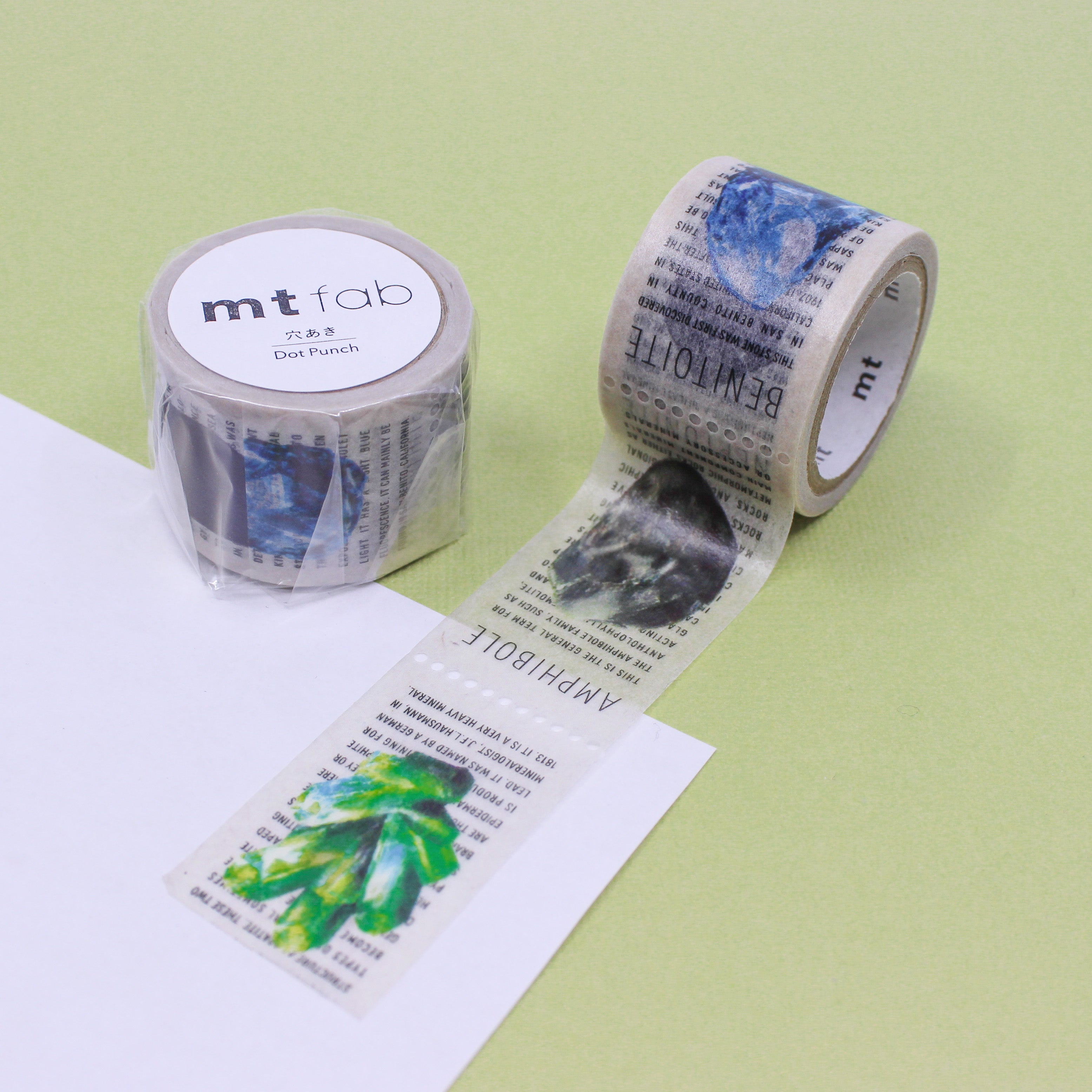 Elevate your projects with our captivating mineral ore stones washi tape, showcasing intricate mineral and gemstone illustrations, evoking the enchantment of natural minerals in your crafts. This mineral Stone washi tape is made by MT washi Brand and sold at BBB Supplies Craft Shop.