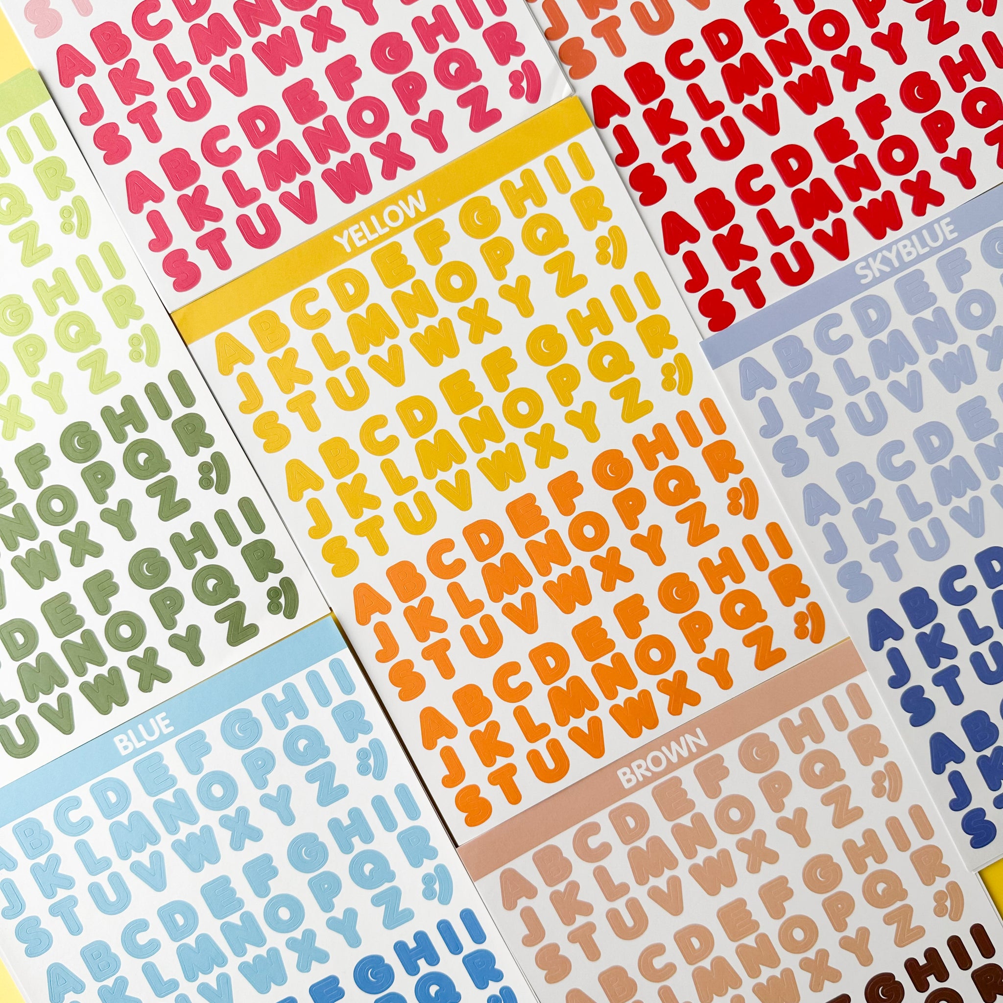 Alphabet & Letters Sticker Sets | Planner Supplies | BBB Supplies