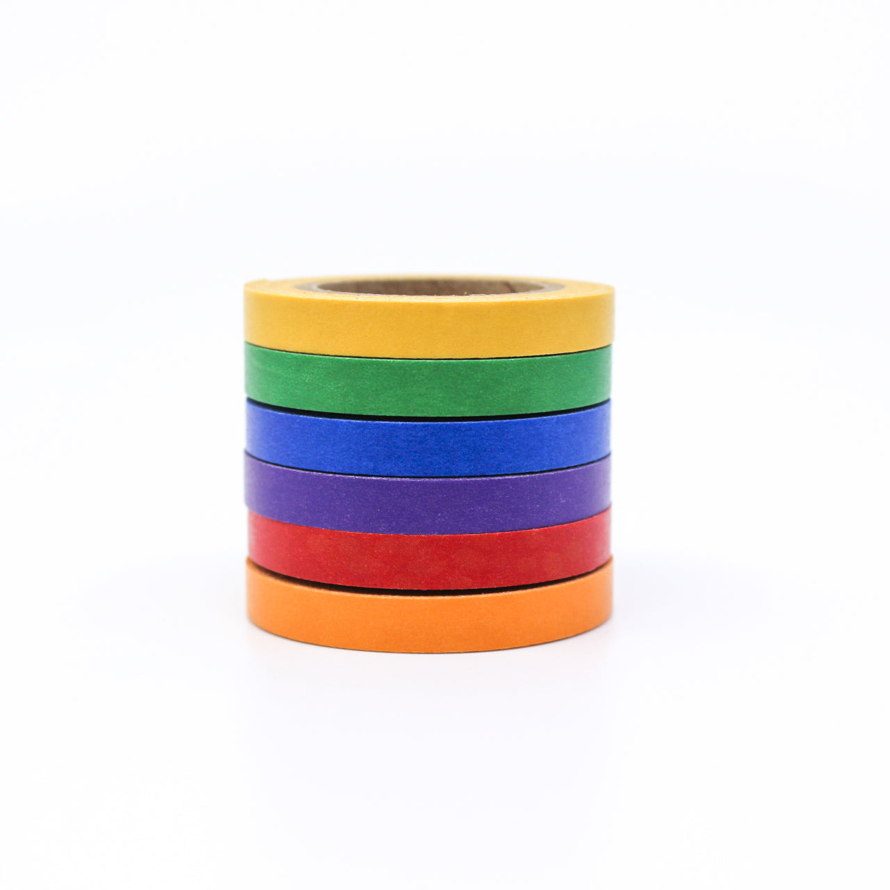 Get creative with our Primary Color Narrow Solid Washi Tape Set. This set includes a collection of narrow washi tapes in bold primary colors, ideal for adding a vibrant and eye-catching touch to your projects. This tape is sold at BBB Supplies Craft Shop.