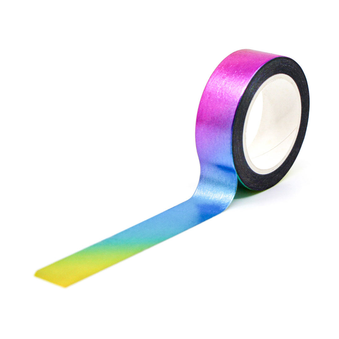Shiny rainbow foil gradient washi tape for journals and planners