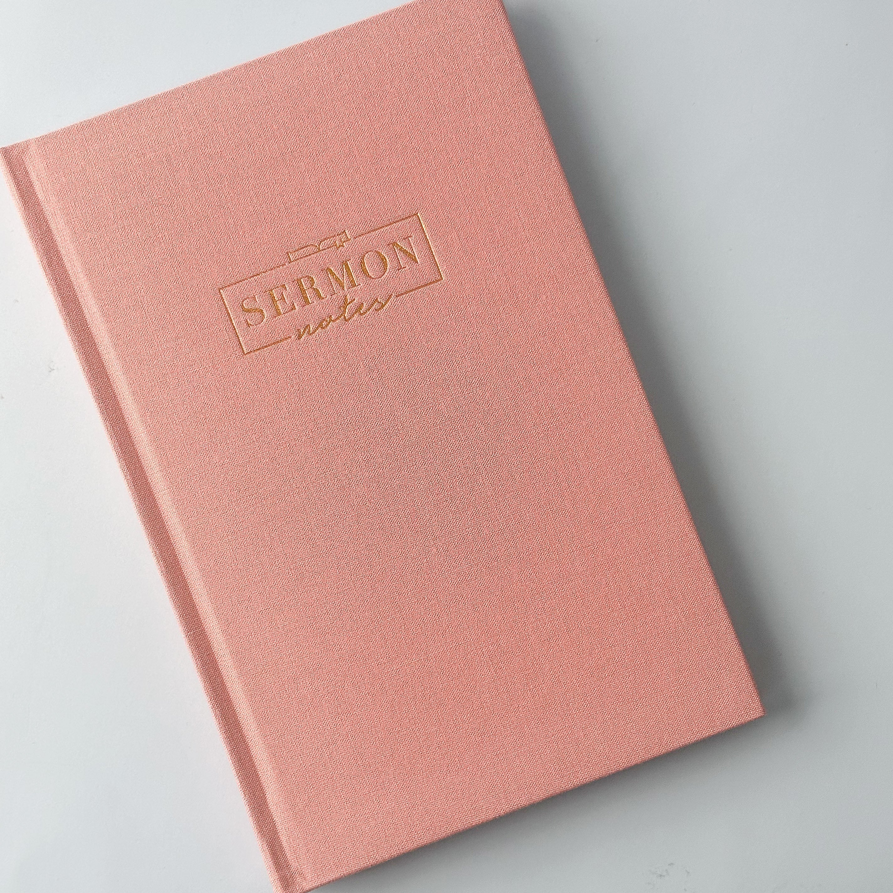 A journal designed for taking notes during sermons or religious teachings. This Journal is from The Daily Grace Co. and sold at BBB Supplies Craft Shop.