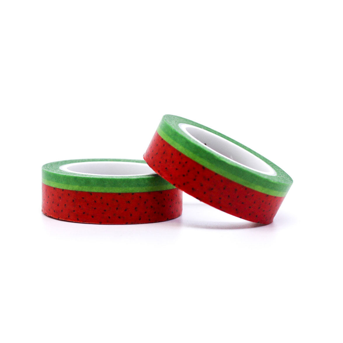 Cute summer fruit washi tape roll for bullet journaling and scrapbooking.