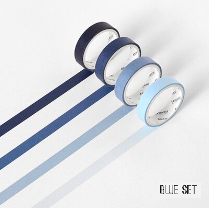 Discover creativity with our Boxed Color Coordinated Washi Tape Set. This set offers a range of blue washi tapes neatly packaged for your crafting convenience, allowing you to add vibrant and coordinated accents to your projects. These boxed washi sets are sold at BBB Supplies Craft Shop.