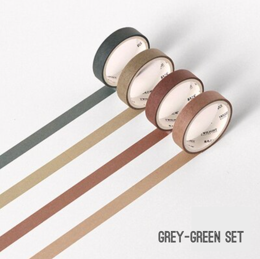 Discover creativity with our Boxed Color Coordinated Washi Tape Set. This set offers a range of green to grey color washi tapes neatly packaged for your crafting convenience, allowing you to add vibrant and coordinated accents to your projects. These boxed washi sets are sold at BBB Supplies Craft Shop.