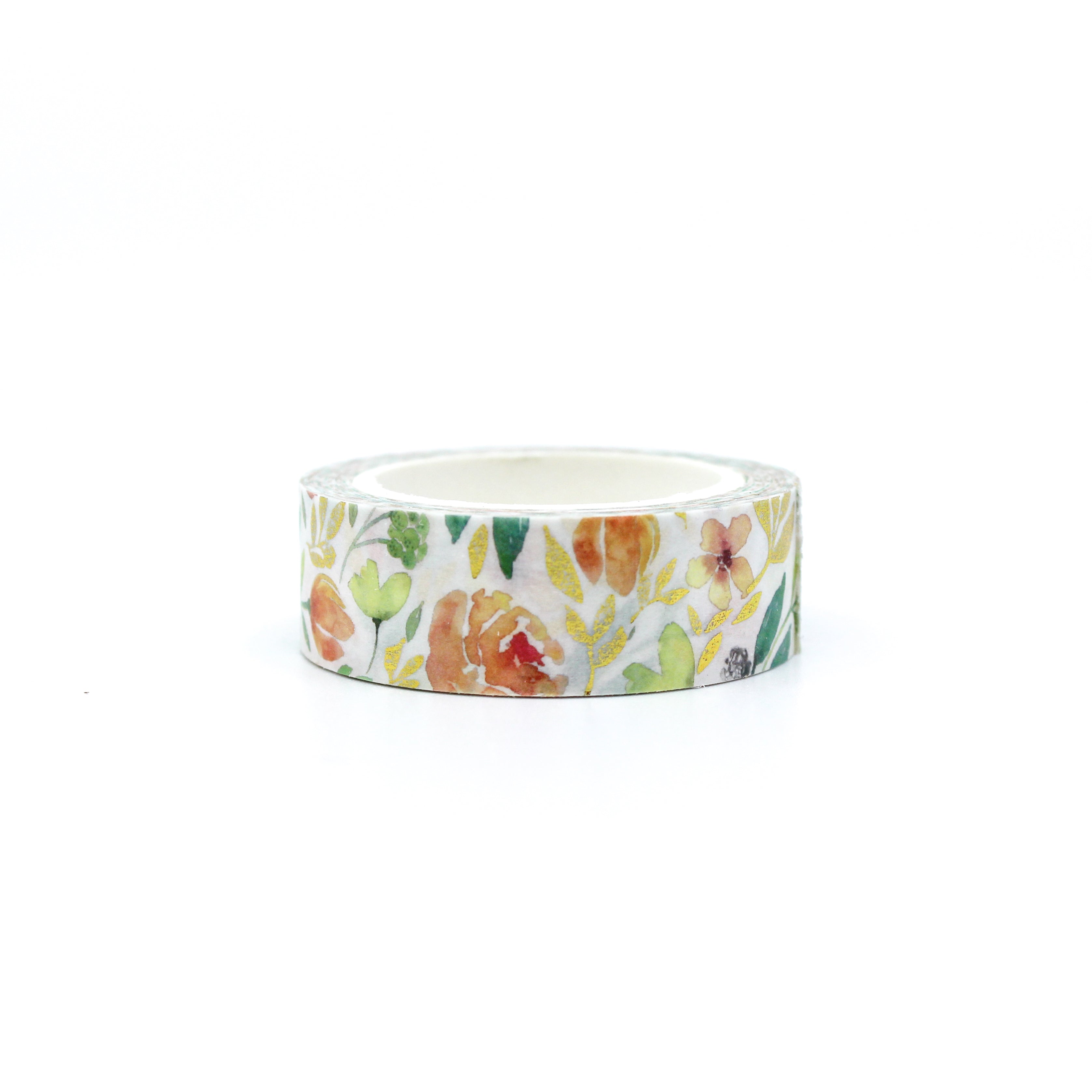Add a touch of elegance with our peach floral washi tape, featuring delicate blooms in shades of peach and soft pastels, perfect for adding a floral charm to your crafts. This tape is sold at BBB Supplies Craft Shop.