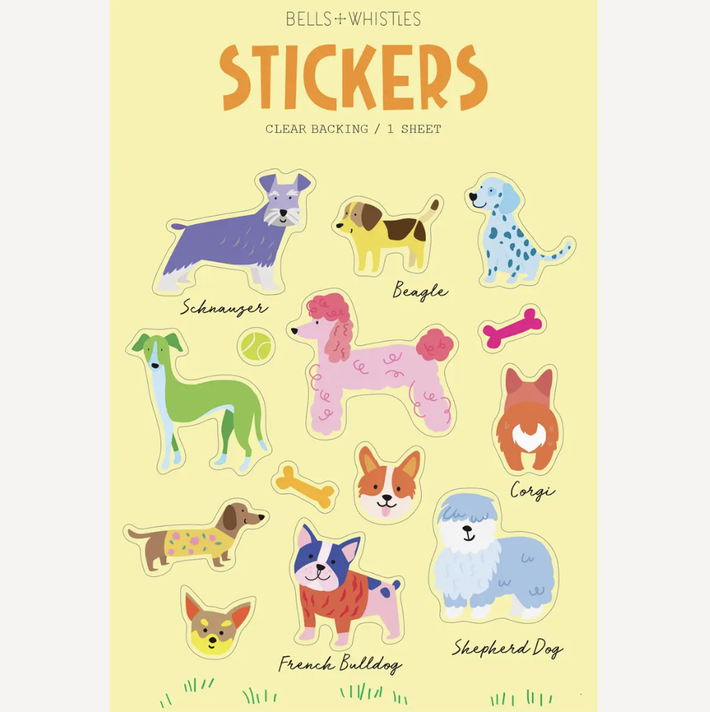 dorable Dogs Sticker Sheet with cute puppy illustrations for planners and scrapbooks