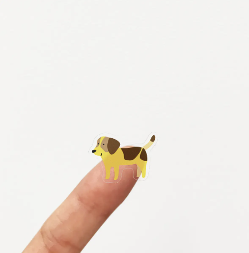 Dog lover stickers featuring various breeds on one sheet for journaling and crafts