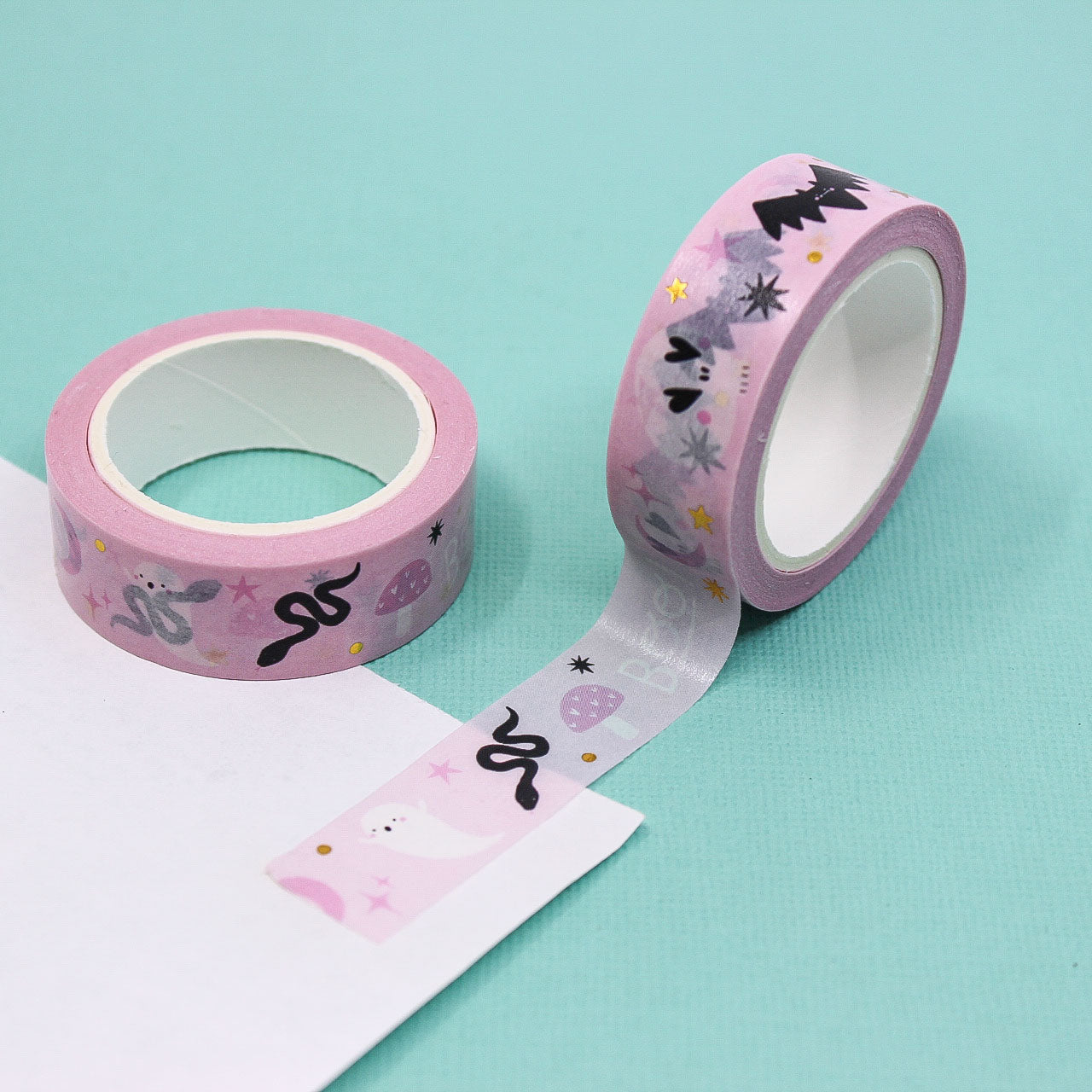Halloween Pink Doodles Washi