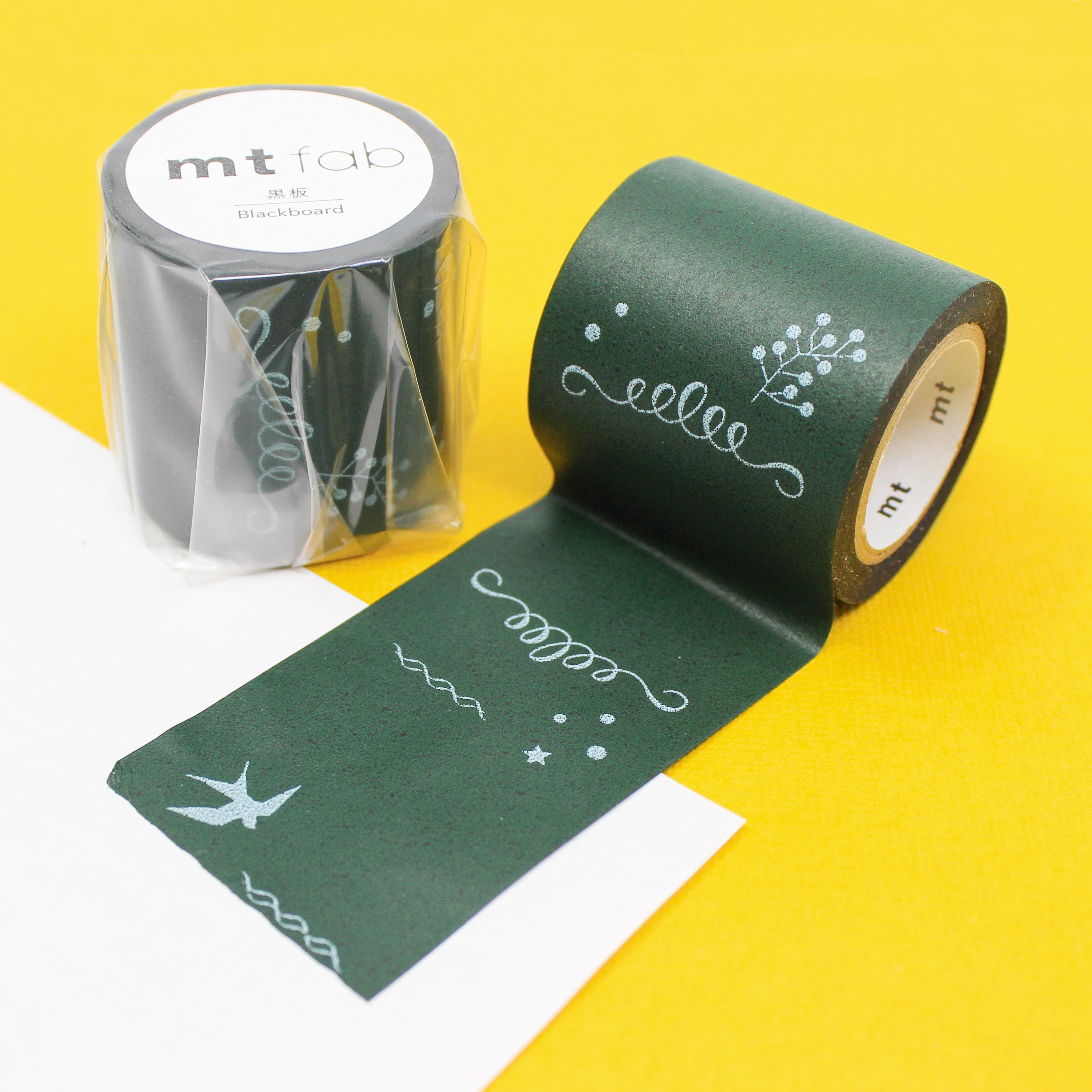 Add a touch of nostalgia to your crafts with our blackboard illustration washi tape, featuring charming designs reminiscent of classic chalkboard drawings, perfect for creating a vintage and artistic feel. This tape is from MT Brand Washi and sold at BBB Supplies Craft Shop