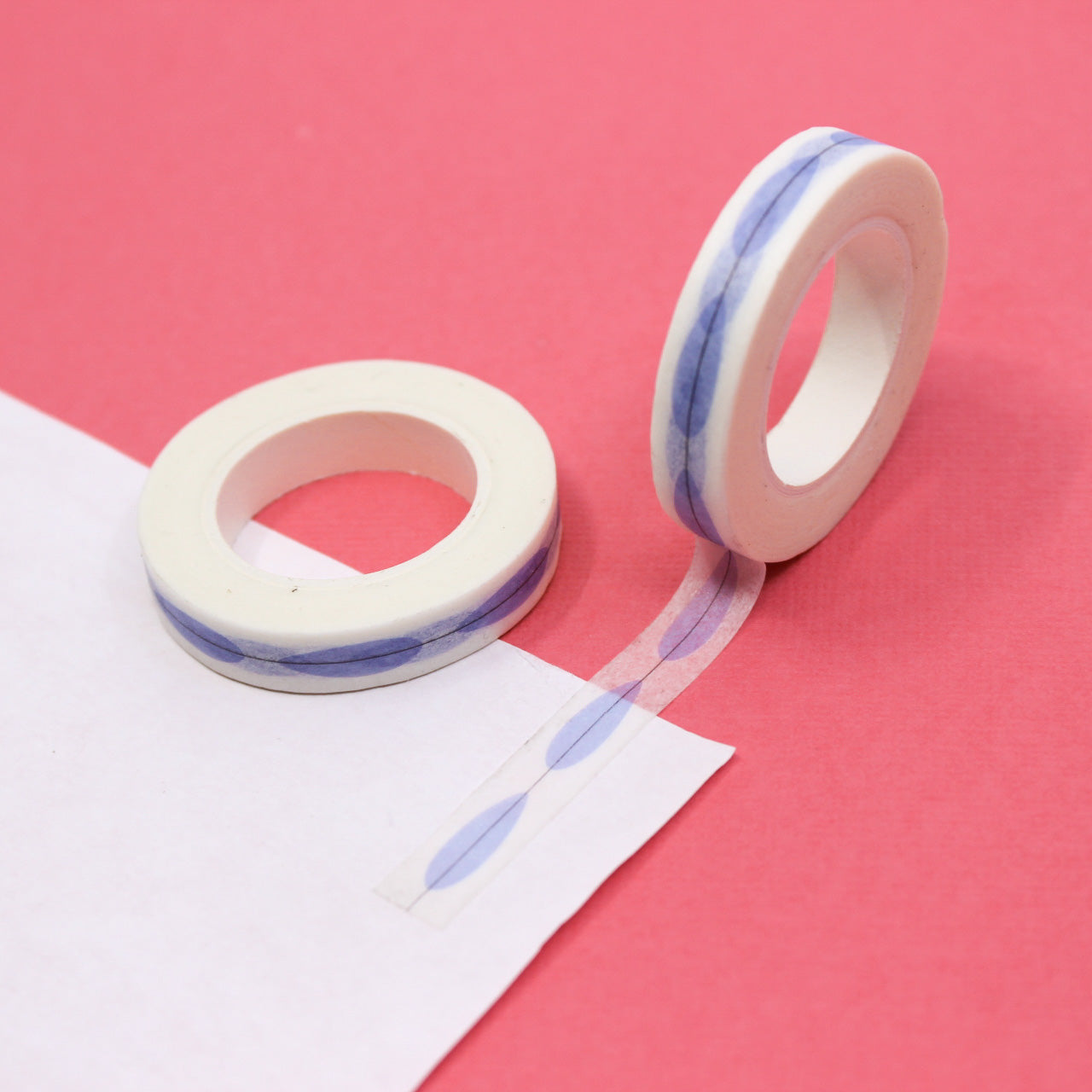 Elevate your projects with our Blue Leaf Border Washi Tape, adorned with a stylish and nature-inspired leafy border design. Ideal for adding a touch of natural elegance to your crafts. This tape is sold at BBB Supplies Craft Shop.