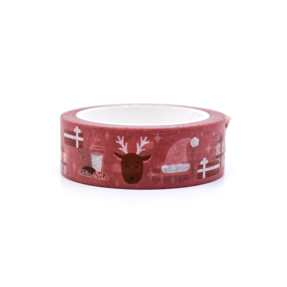 Christmas Chimney Holiday Objects Washi Tape, a delightful tape adorned with festive chimney scenes, stockings, and holiday decorations, adding a cozy and charming touch to your Christmas-themed projects. This tape is from Elyse Breanne Designs and sold at BBB Supplies Craft Shop.