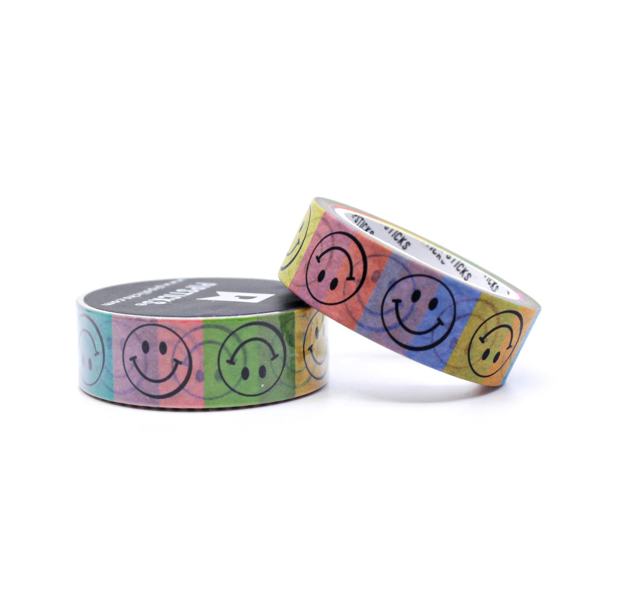 This Color Block Smiley Face Washi Tape is a vibrant and cheerful addition to your crafting supplies. Featuring a playful design of colorful smiling faces arranged in a bold color block pattern, this washi tape adds a touch of fun and positivity to your planners, journals, and scrapbooks.