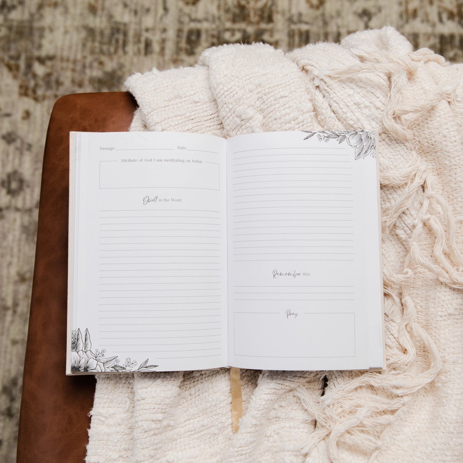  A Bible journal designed to help users reflect on and deepen their understanding of grace through scripture and personal reflection. This journal is from The Daily Grace Co and sold at BBB Supplies Craft Shop.