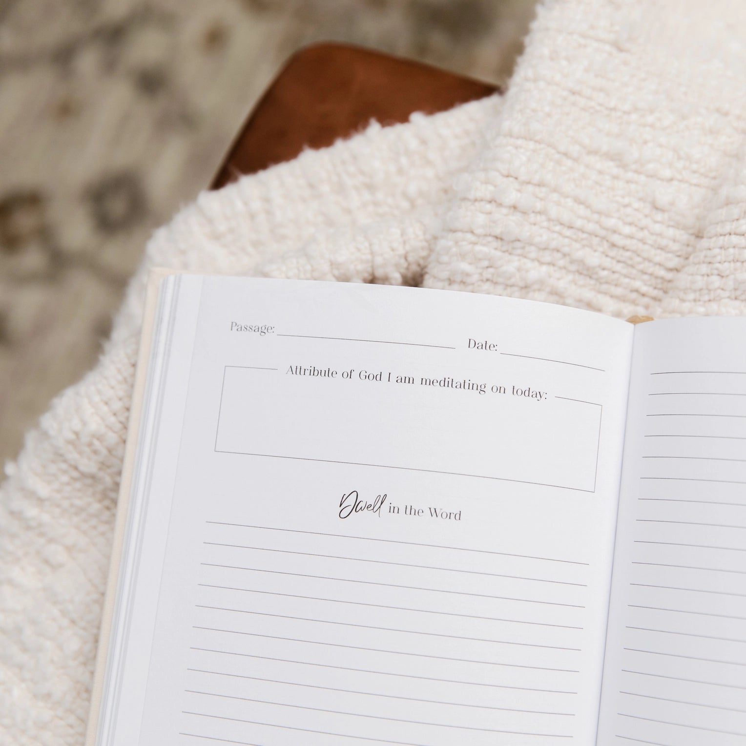  A Bible journal designed to help users reflect on and deepen their understanding of grace through scripture and personal reflection. This journal is from The Daily Grace Co and sold at BBB Supplies Craft Shop.