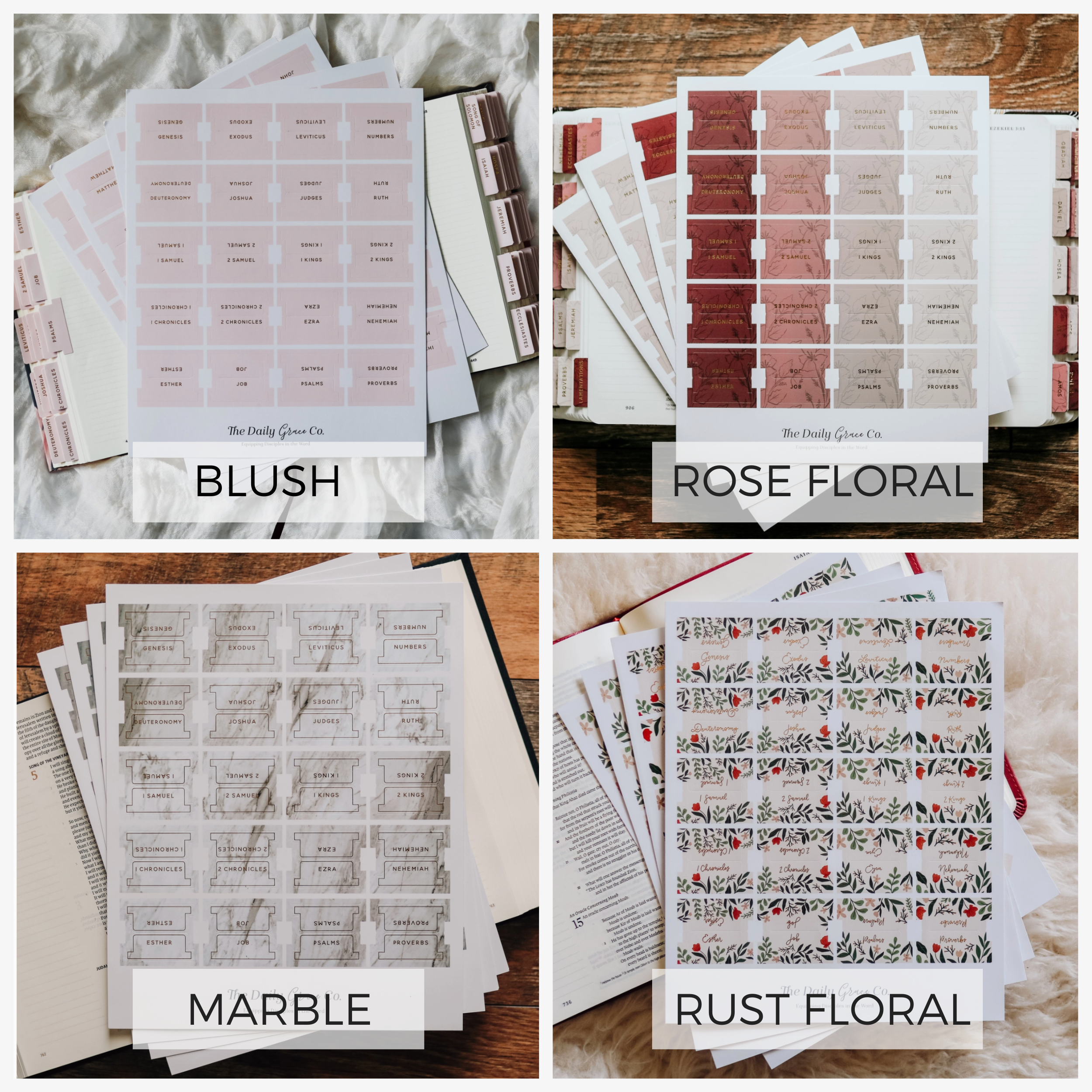 Self-adhesive Books of the Bible Tabs