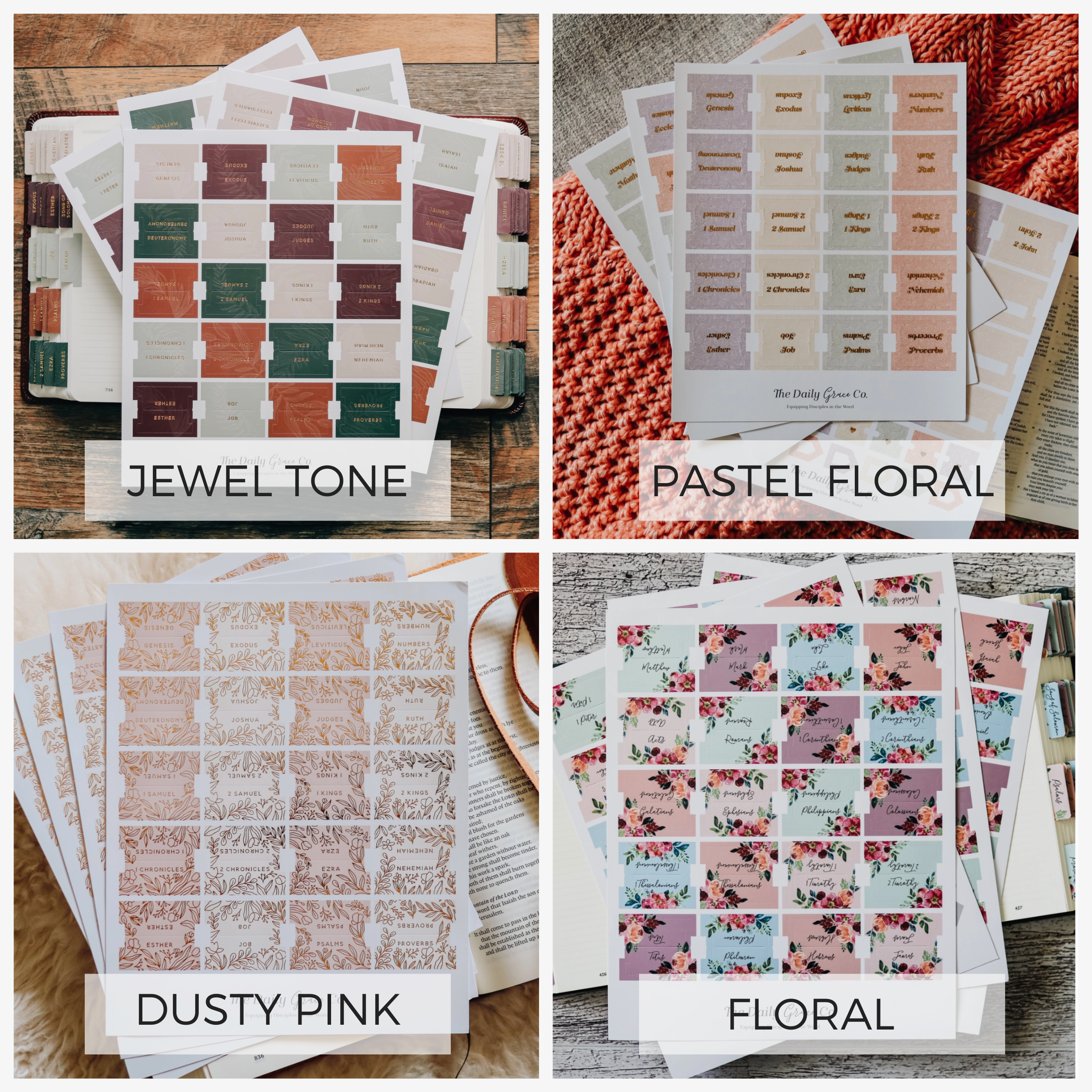 Self-adhesive Books of the Bible Tabs