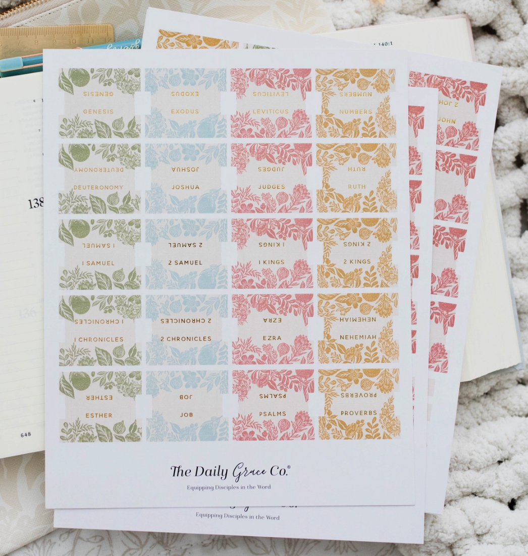 Self-adhesive Books of the Bible Tabs