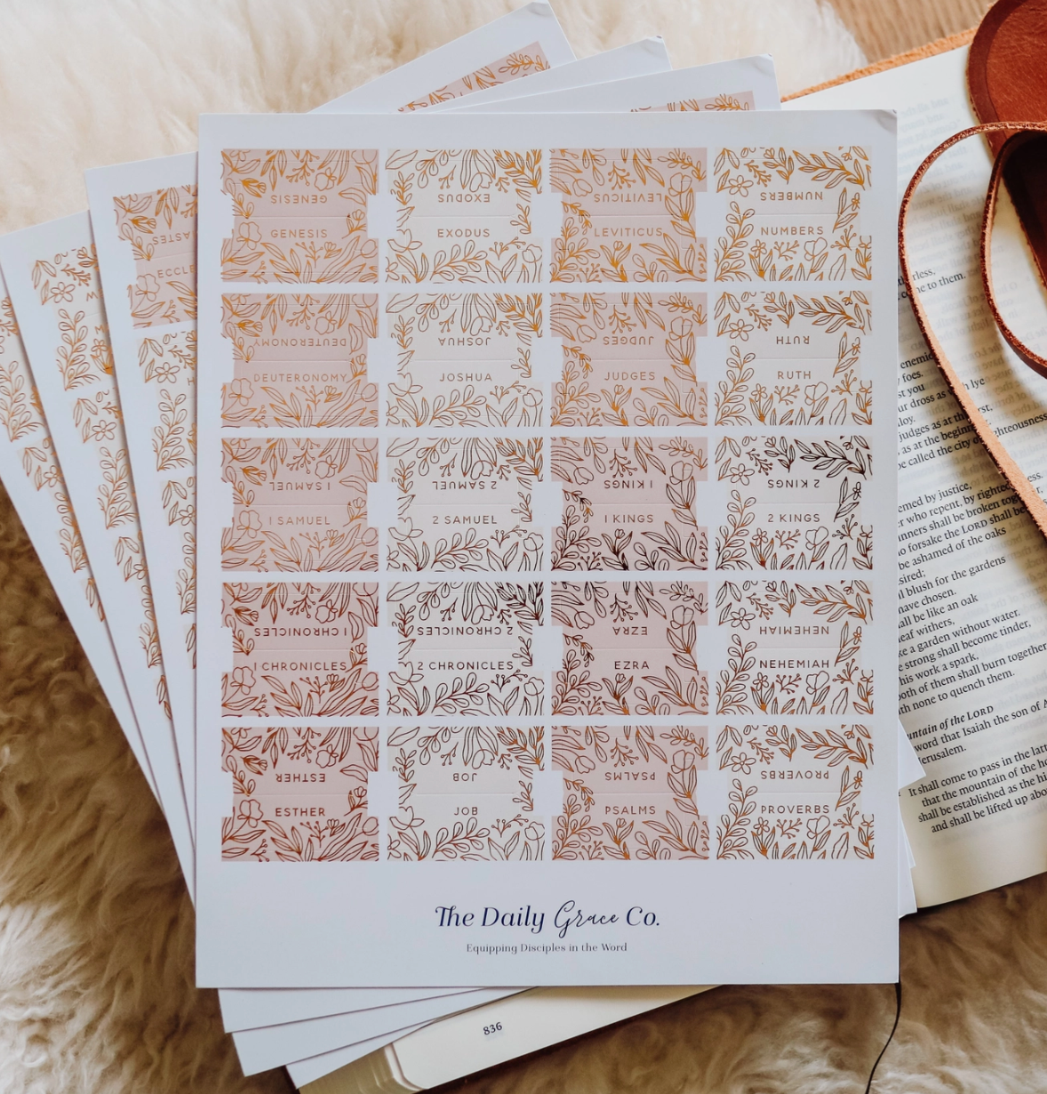 Self-adhesive Books of the Bible Tabs