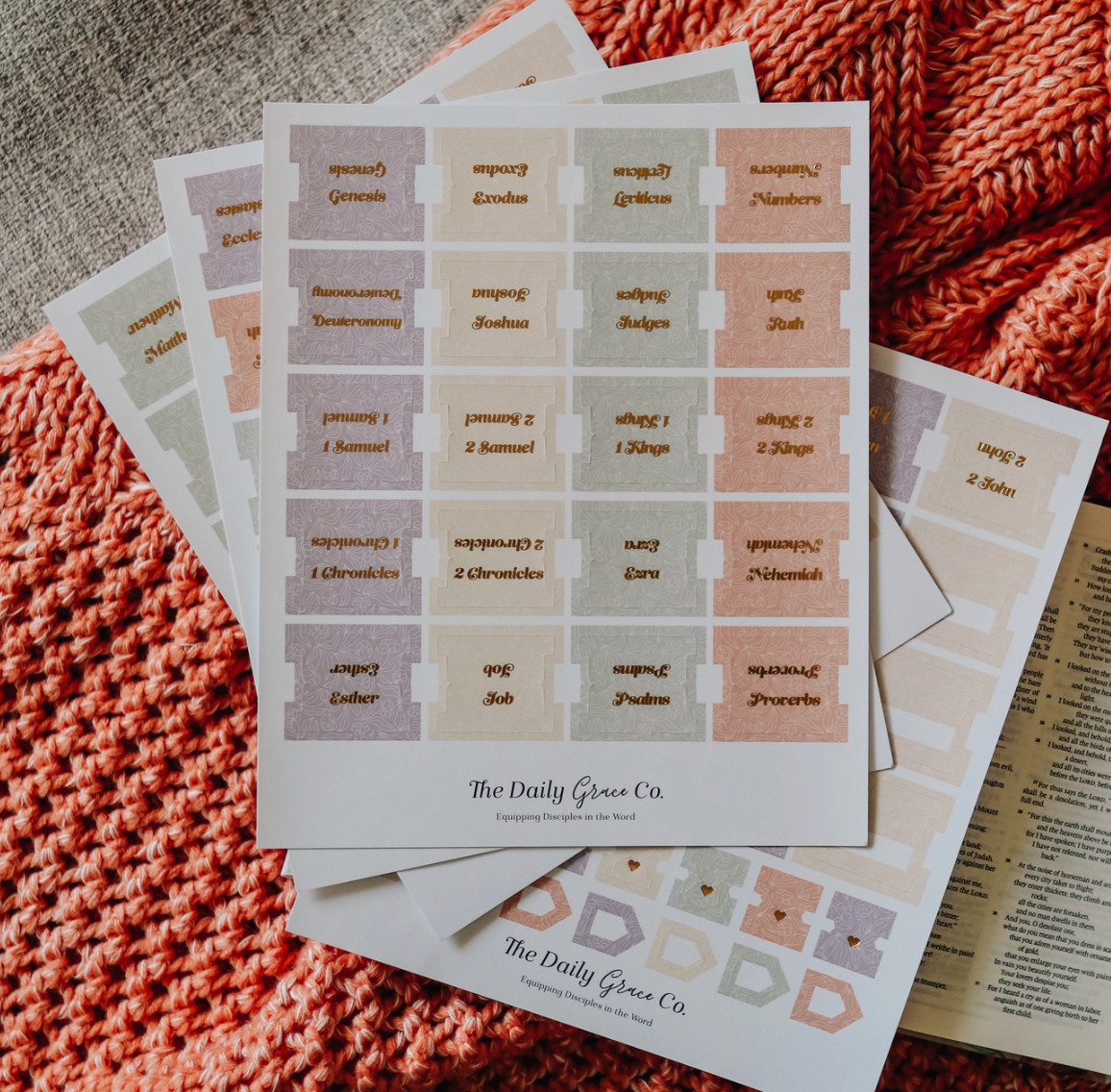Self-adhesive Books of the Bible Tabs