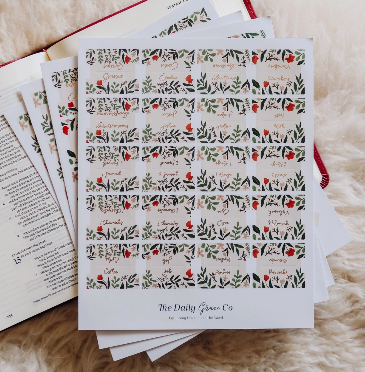 Self-adhesive Books of the Bible Tabs