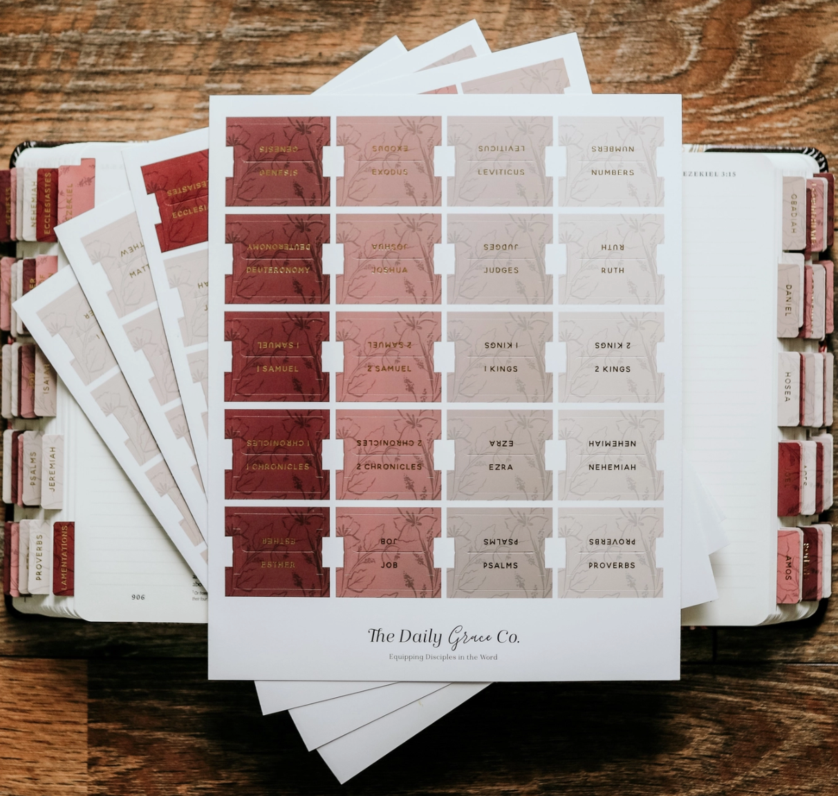 Self-adhesive Books of the Bible Tabs