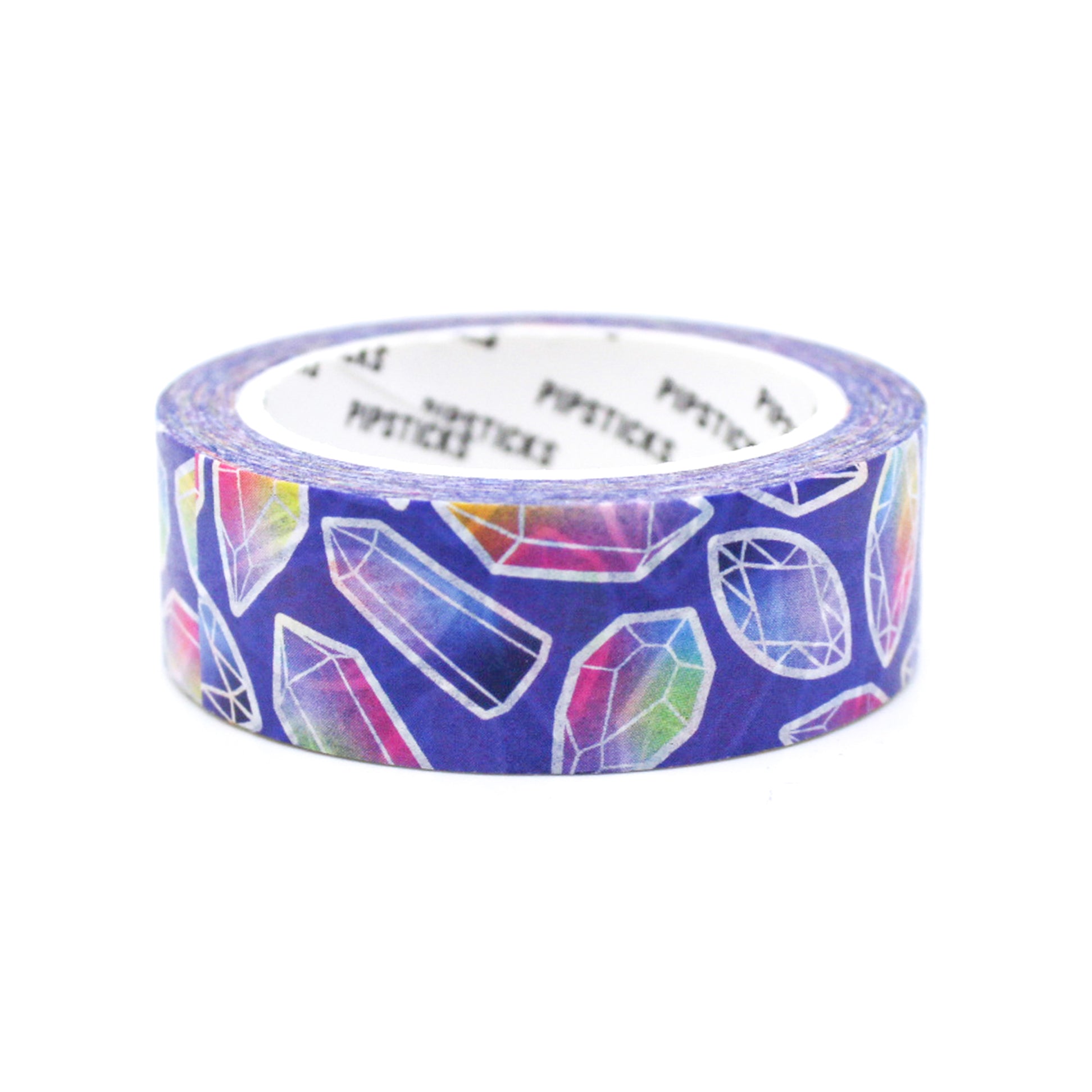 Elevate your crafts with our Colorful Crystal Formations on Purple Washi Tape, featuring vibrant and eye-catching crystal patterns. Ideal for adding a touch of mystique and color to your projects. This tape is from pipsticks and sold at BBB Supplies Craft Shop.