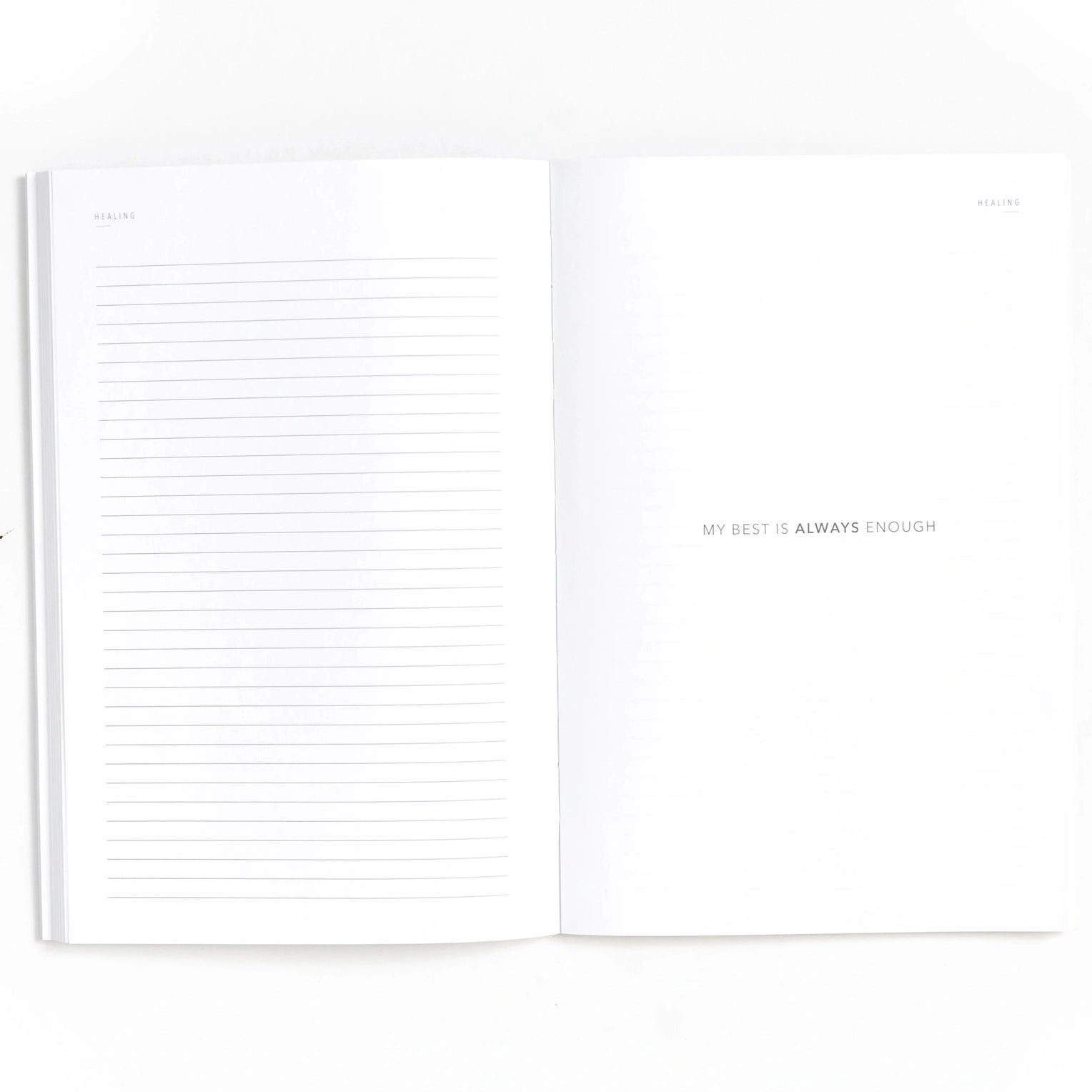 This grief journal offer prompts to help you write about your losses and work through the grieving process at your pace. This journal is from promptly and sold at BBB Supplies Craft Shop.