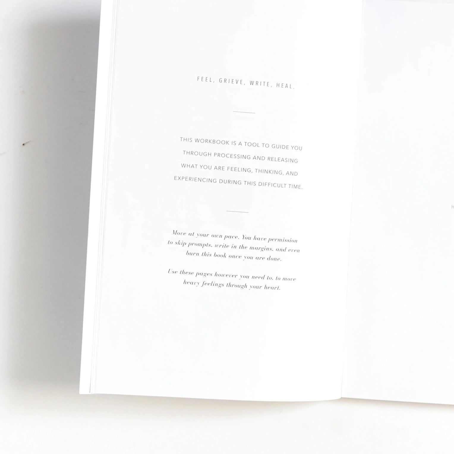 This grief journal offer prompts to help you write about your losses and work through the grieving process at your pace. This journal is from promptly and sold at BBB Supplies Craft Shop.