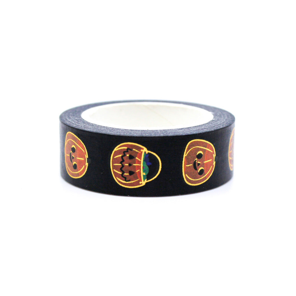 Get into the Halloween spirit with our Halloween Pumpkin Jack-o'-lantern Washi Tape, adorned with cheerful and spooky jack-o'-lantern designs. Ideal for adding a festive and traditional touch to your projects. This tape is sold at BBB Supplies Craft Shop.