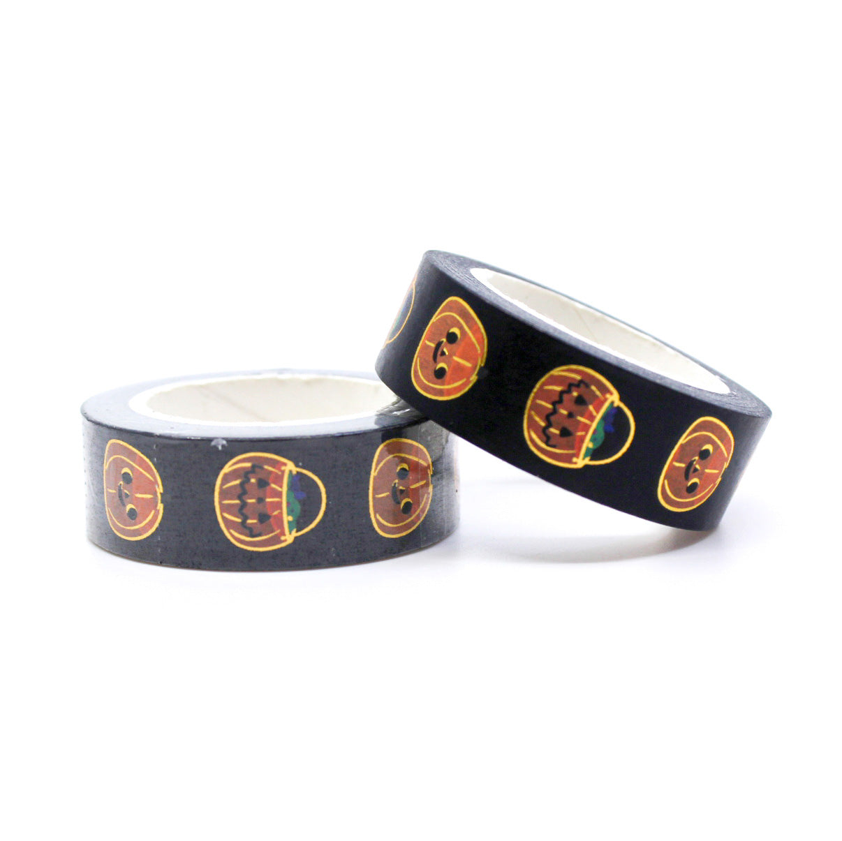 Get into the Halloween spirit with our Halloween Pumpkin Jack-o'-lantern Washi Tape, adorned with cheerful and spooky jack-o'-lantern designs. Ideal for adding a festive and traditional touch to your projects. This tape is sold at BBB Supplies Craft Shop.
