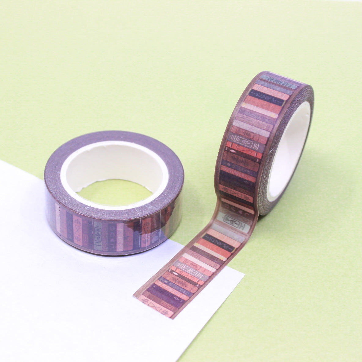 Moody Library Bookshelf Washi | Planner Tapes | BBB Supplies Crafts