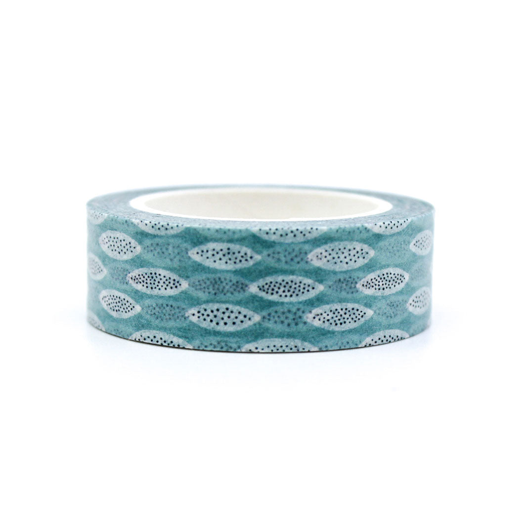 This light blue abstract eye design pattern washi tape a charming design of spots paired with whimsical eye motifs on a light blue background, this washi tape adds a unique and elegaant touch to your crafting and journaling. Ideal for planners, scrapbooks, and decorative purposes
